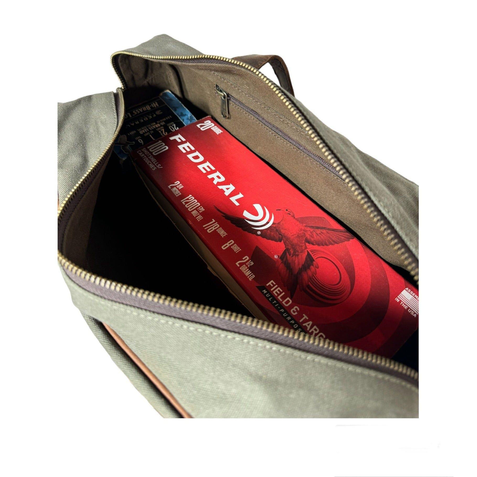 CLEAN TRIGGER Canvas Leather Ammo Bag Canvas Leather Ammo Bag