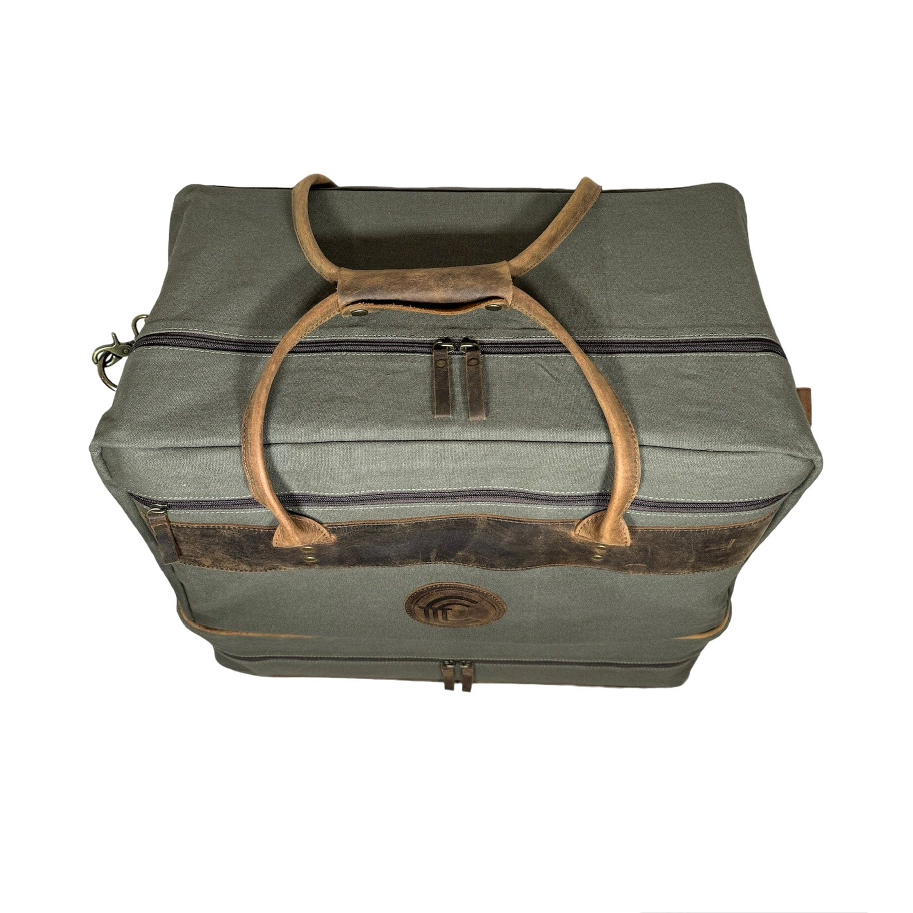 CLEAN TRIGGER Canvas Leather Boot Bag Canvas Leather Boot Bag