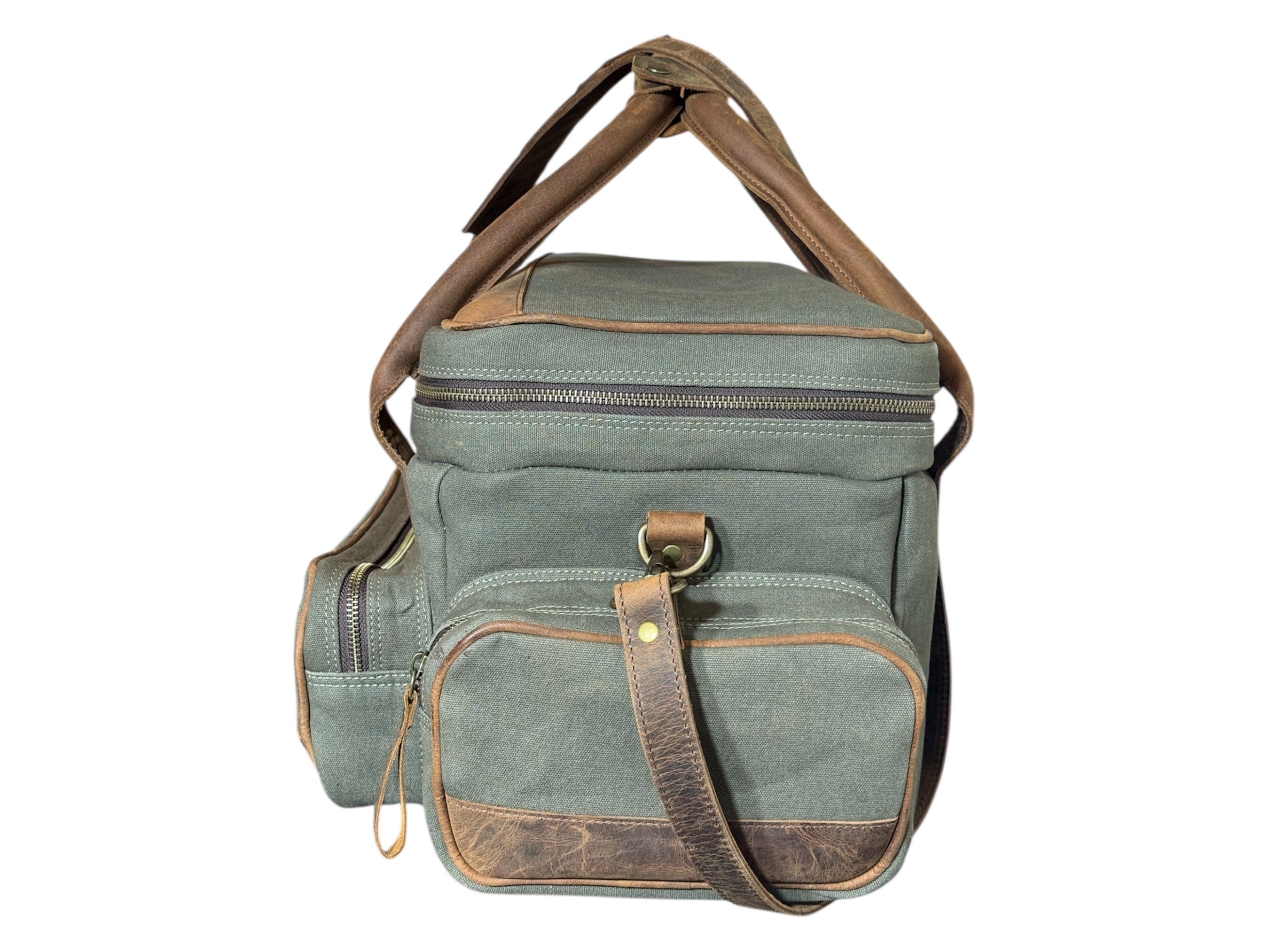 CLEAN TRIGGER Canvas Leather Field Bag Canvas Leather Field Bag