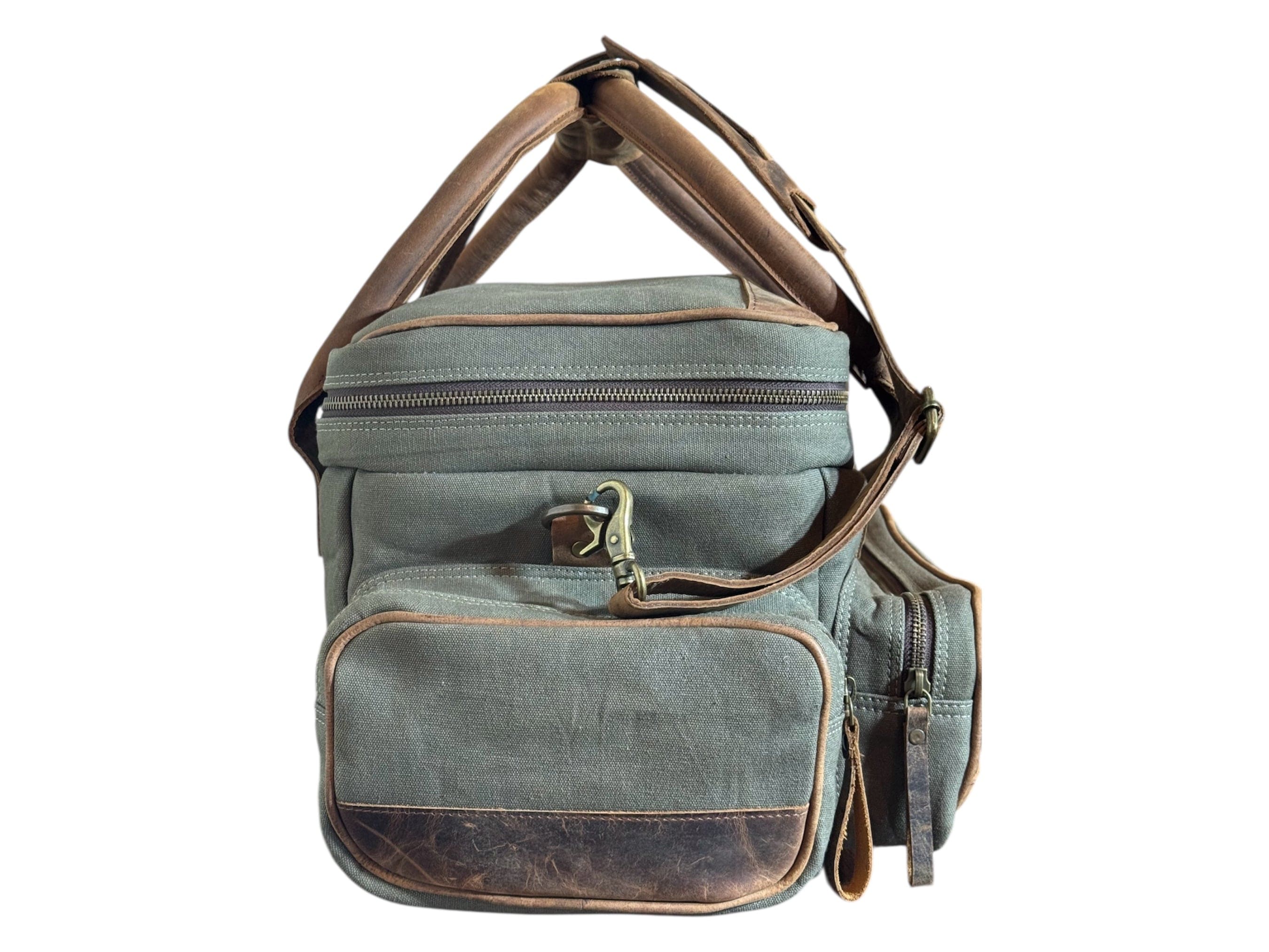CLEAN TRIGGER Canvas Leather Field Bag Canvas Leather Field Bag