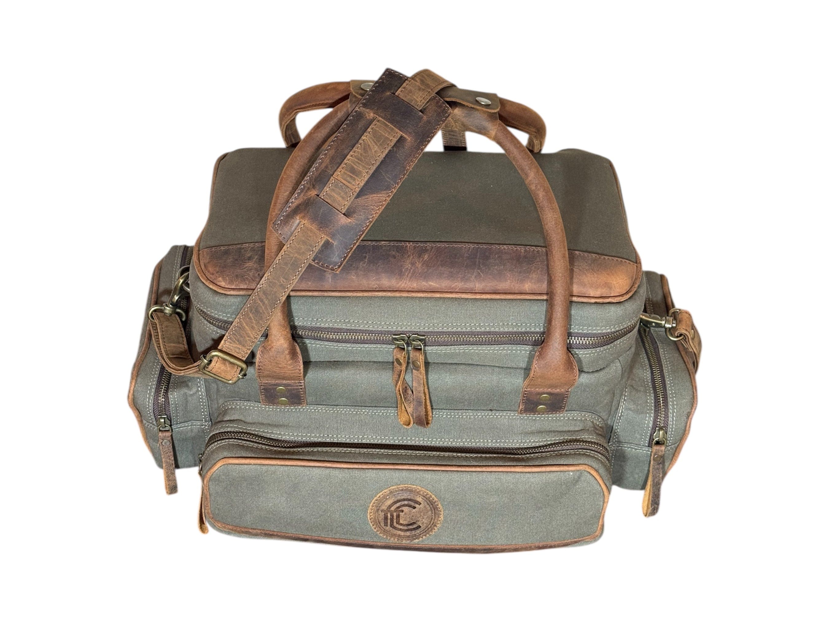 CLEAN TRIGGER Canvas Leather Field Bag Canvas Leather Field Bag