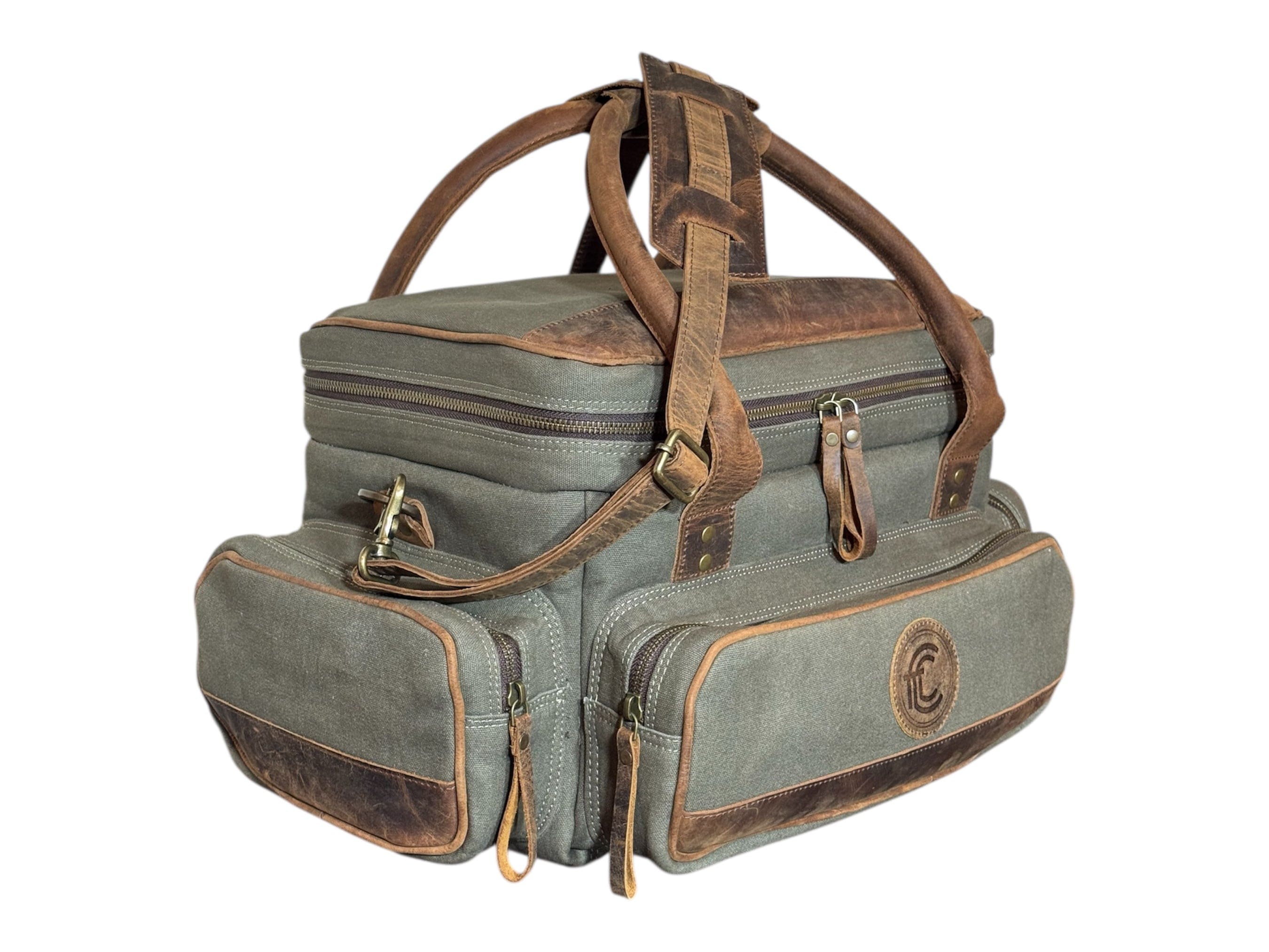 CLEAN TRIGGER Canvas Leather Field Bag Canvas Leather Field Bag