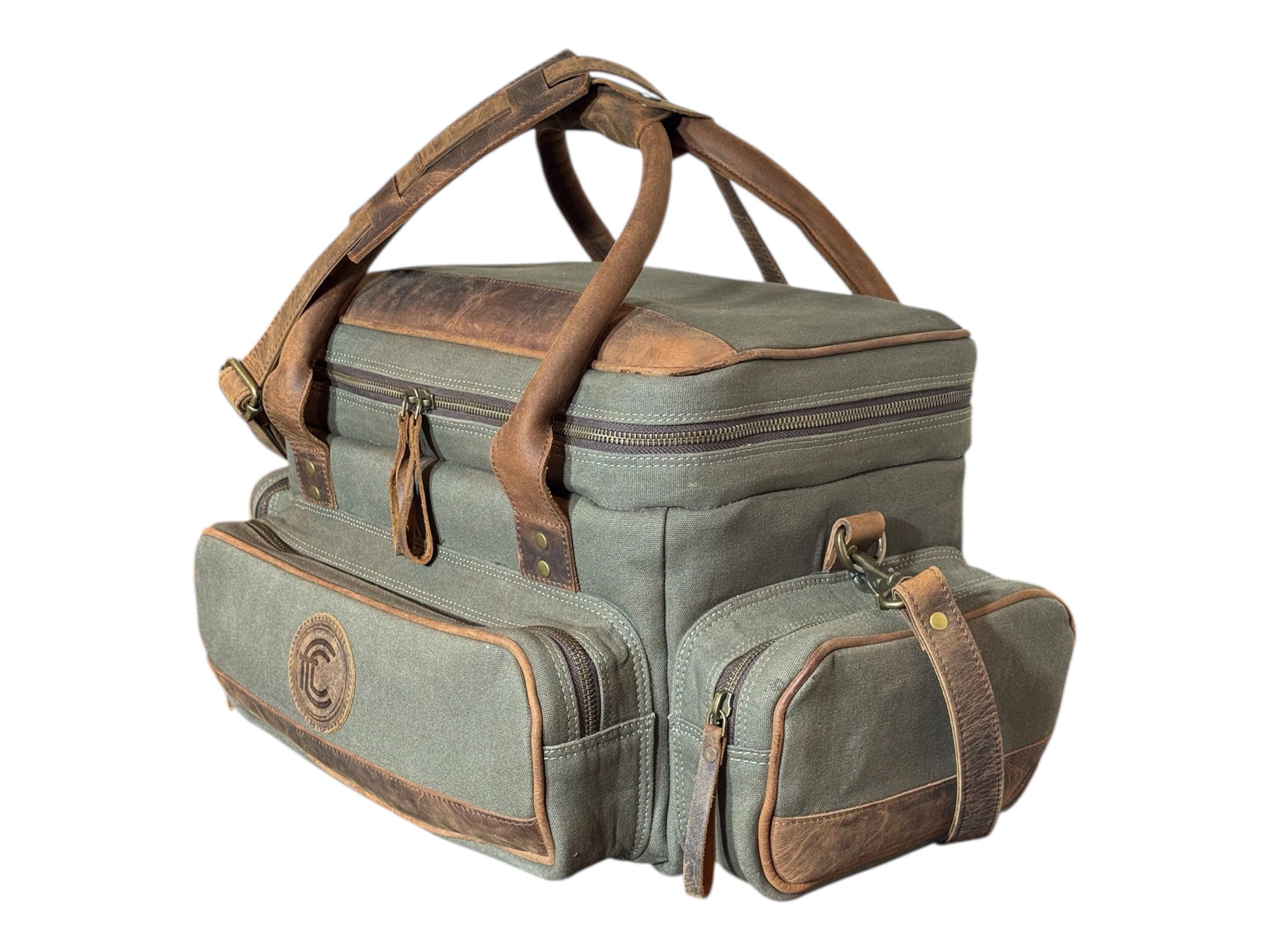 CLEAN TRIGGER Canvas Leather Field Bag Canvas Leather Field Bag