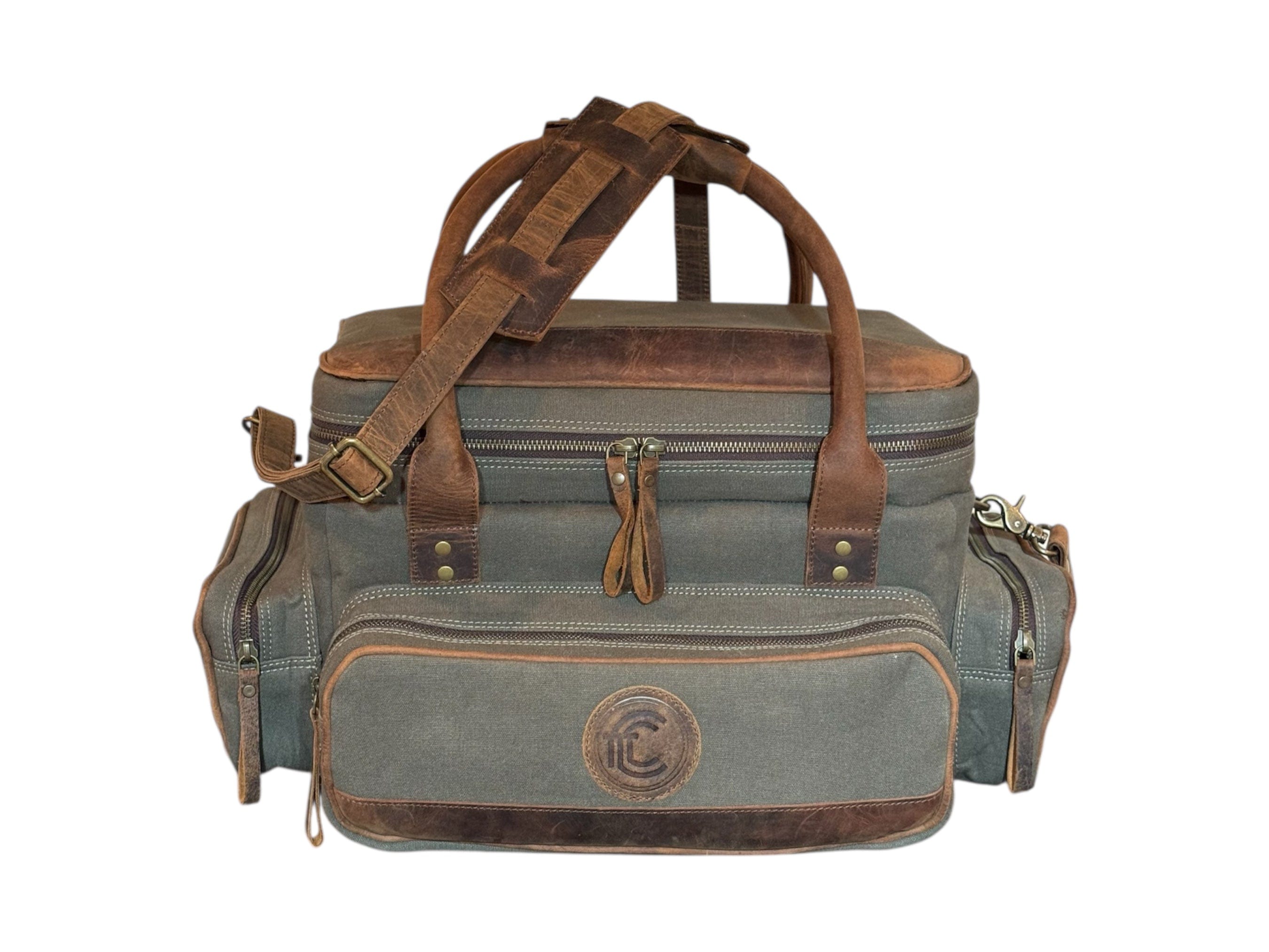 CLEAN TRIGGER Canvas Leather Field Bag Canvas Leather Field Bag
