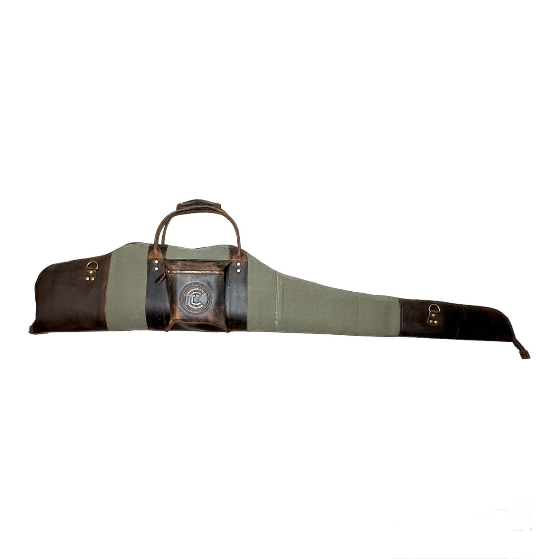 CLEAN TRIGGER Canvas Leather Rifle Case Canvas Leather Rifle Case