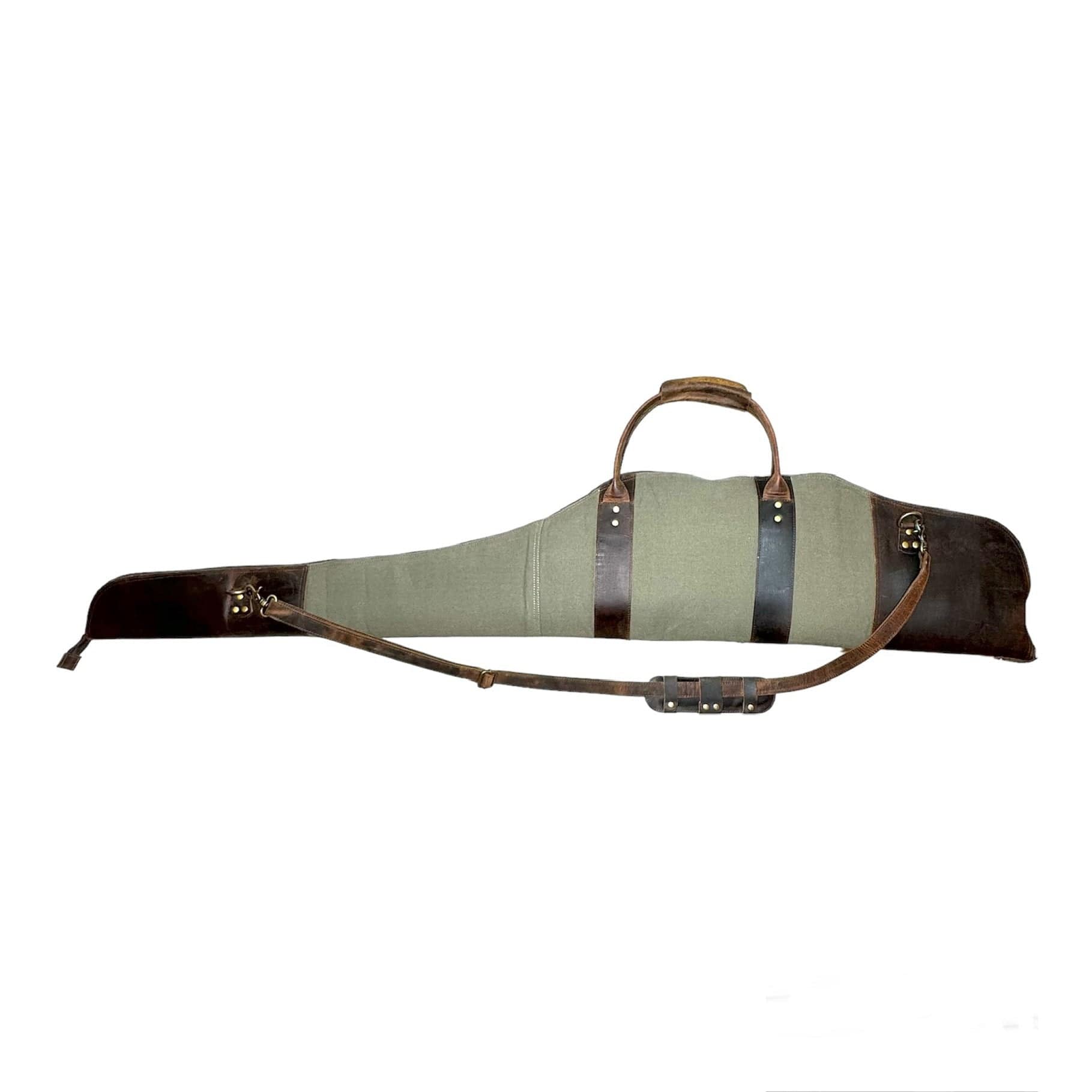 CLEAN TRIGGER Canvas Leather Rifle Case Canvas Leather Rifle Case