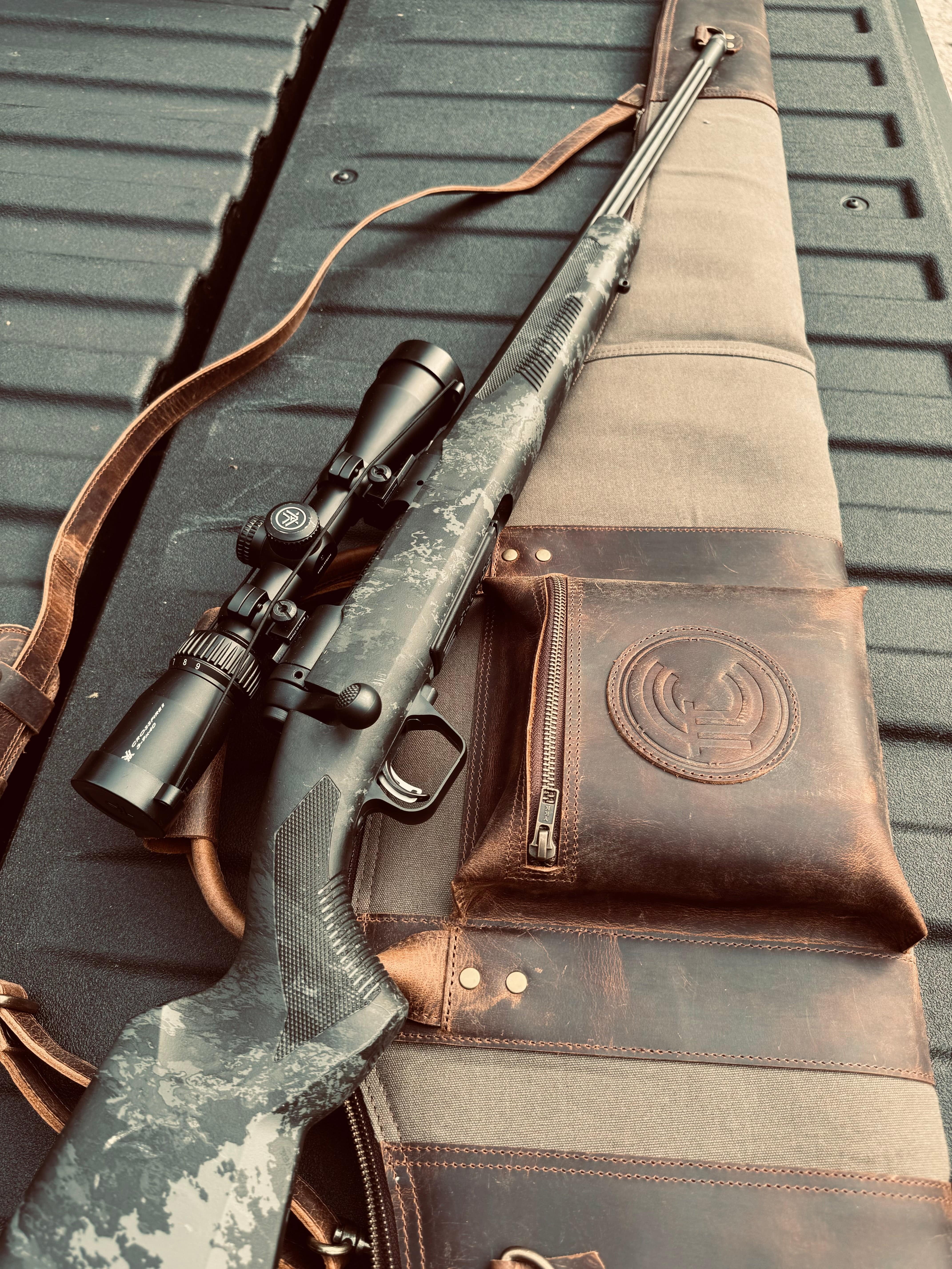 CLEAN TRIGGER Canvas Leather Rifle Case Canvas Leather Rifle Case