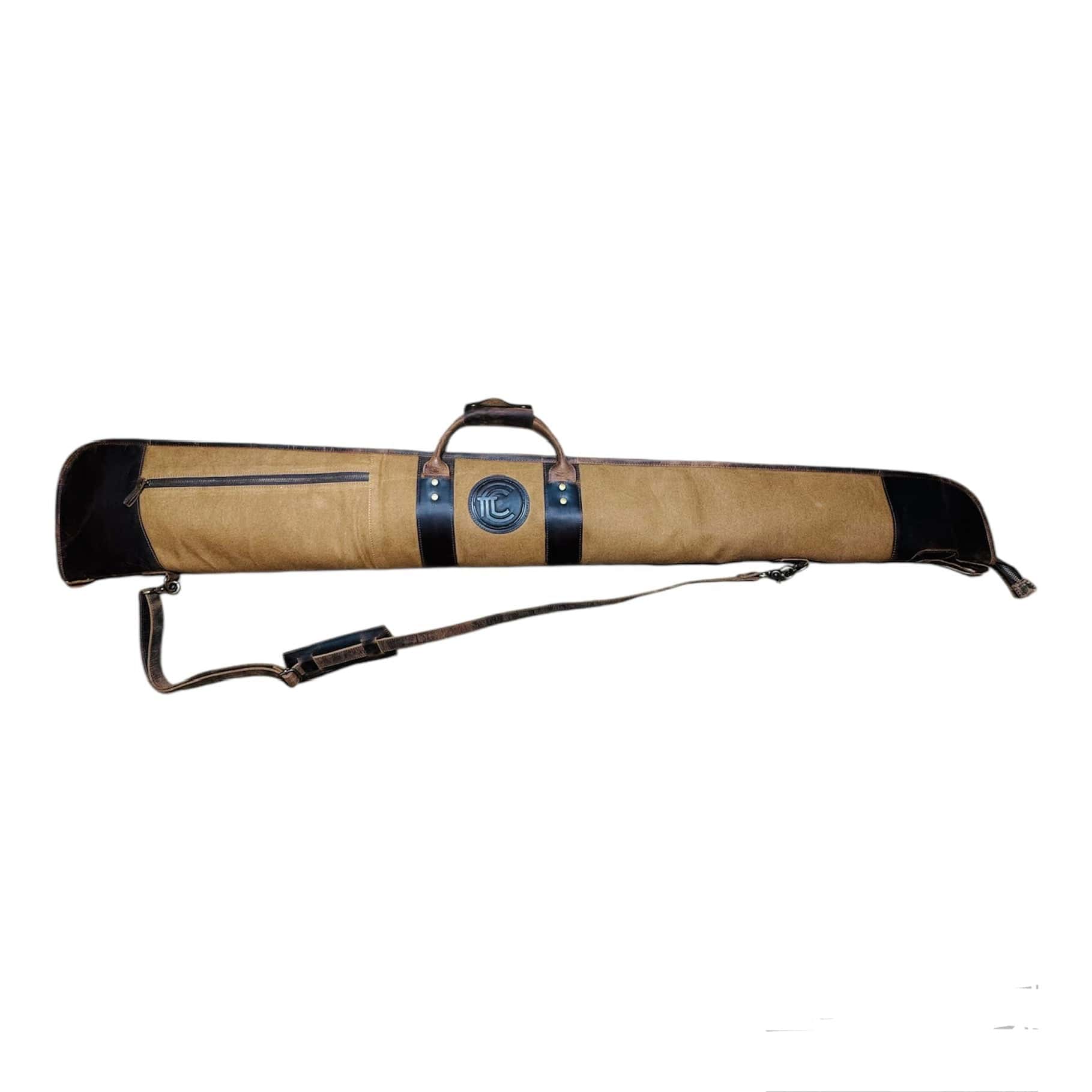 CLEAN TRIGGER Canvas Leather Shotgun Case Canvas Leather Shotgun Case