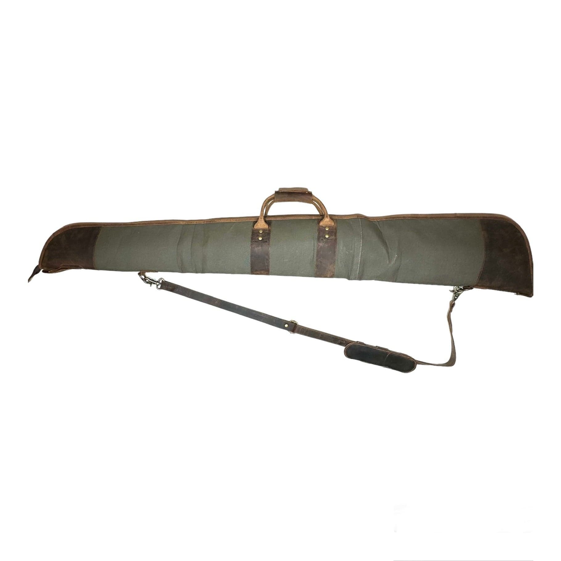 CLEAN TRIGGER Canvas Leather Shotgun Case Canvas Leather Shotgun Case