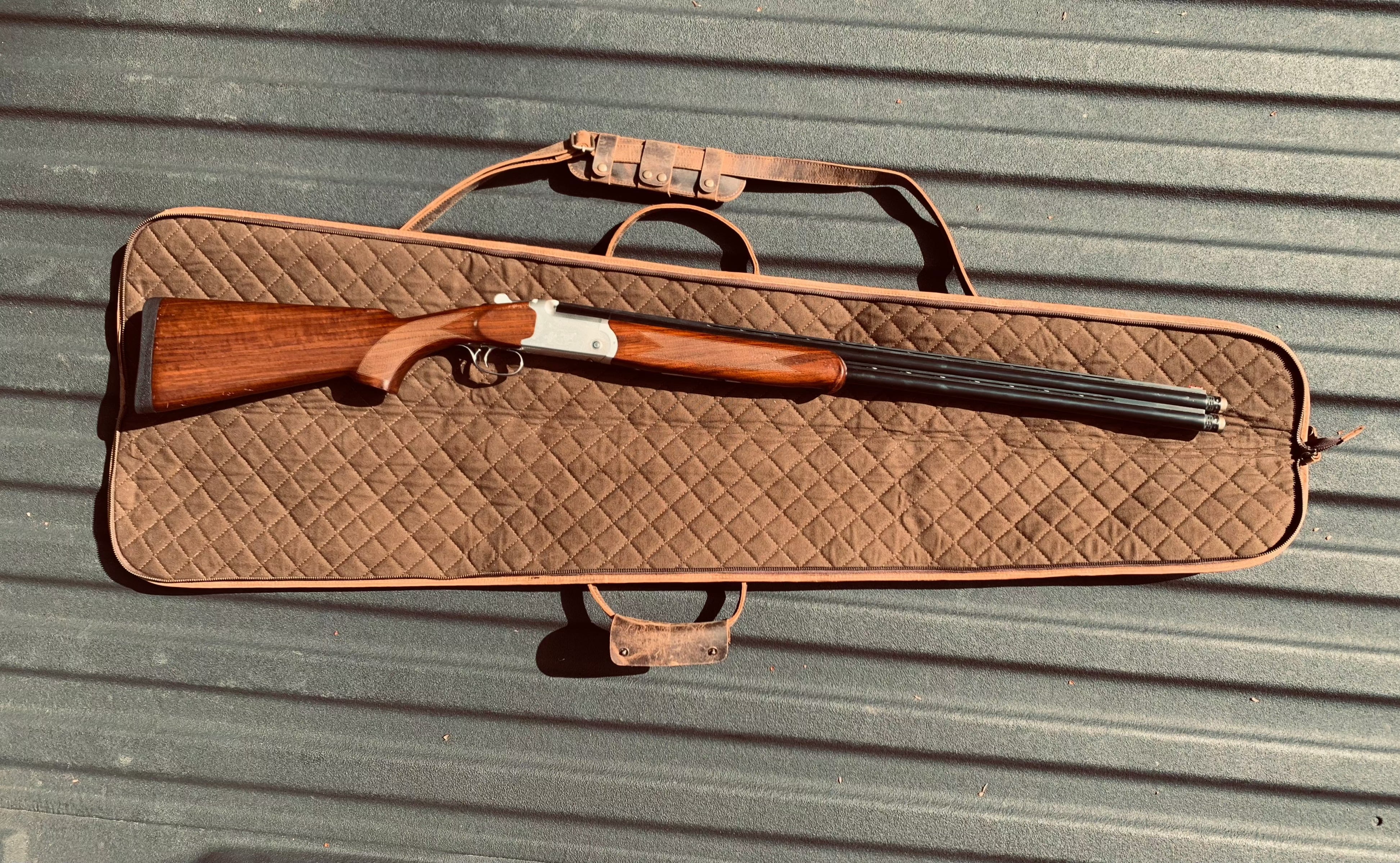 CLEAN TRIGGER Canvas Leather Shotgun Case Canvas Leather Shotgun Case
