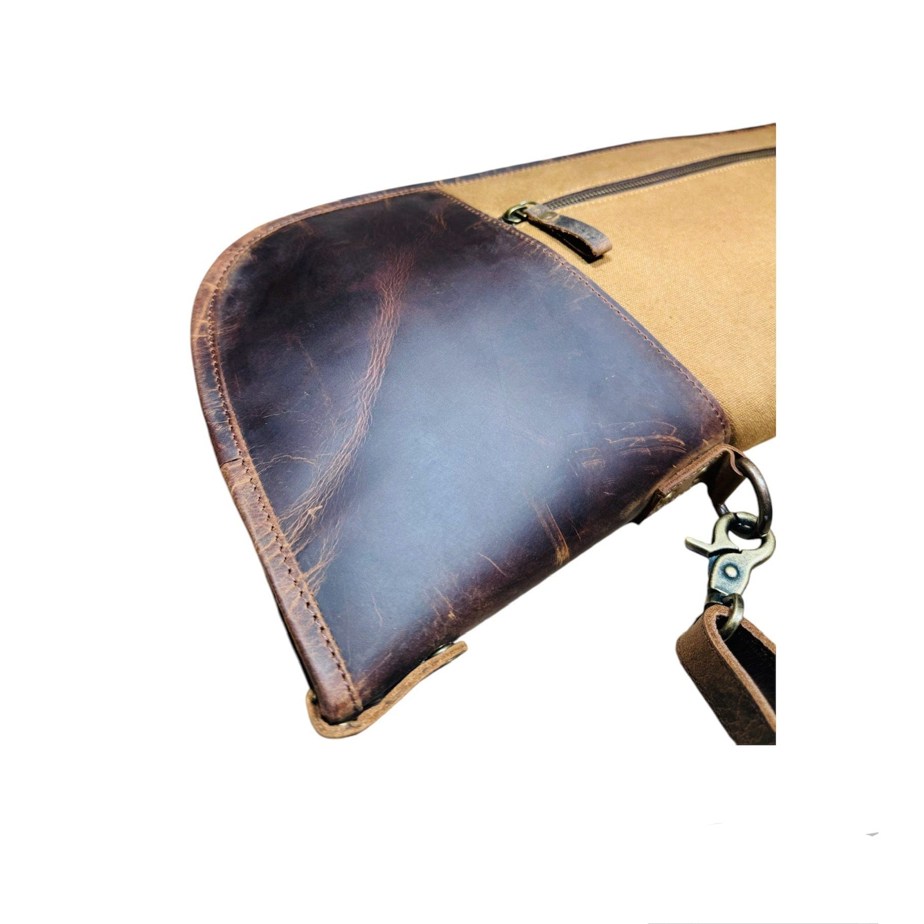 CLEAN TRIGGER Canvas Leather Shotgun Case Canvas Leather Shotgun Case