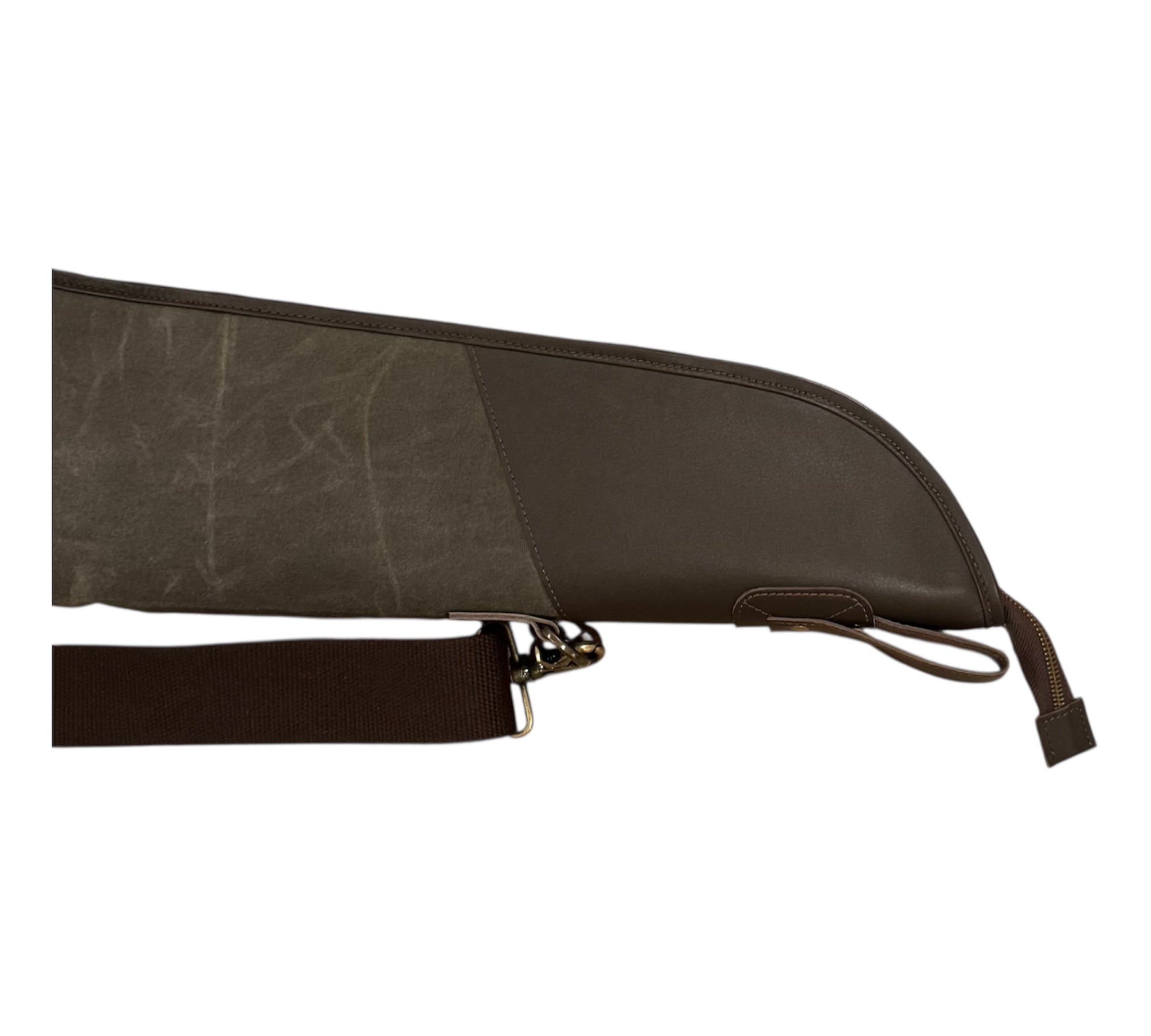 CLEAN TRIGGER Green Waxed Canvas Rifle Scoped Case Green Waxed Canvas Rifle Scoped Case