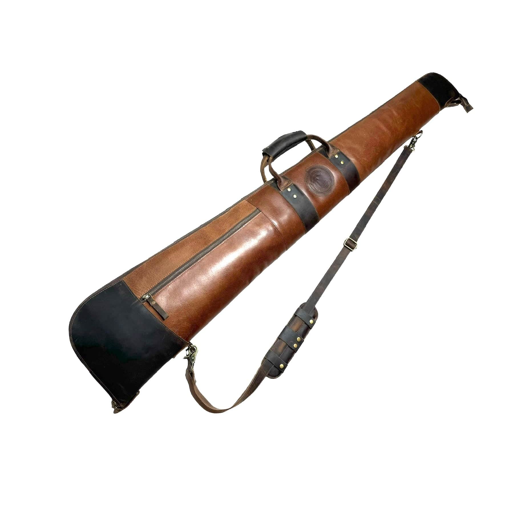 CLEAN TRIGGER Shotgun Brown Leather Case Shotgun Brown Leather Case