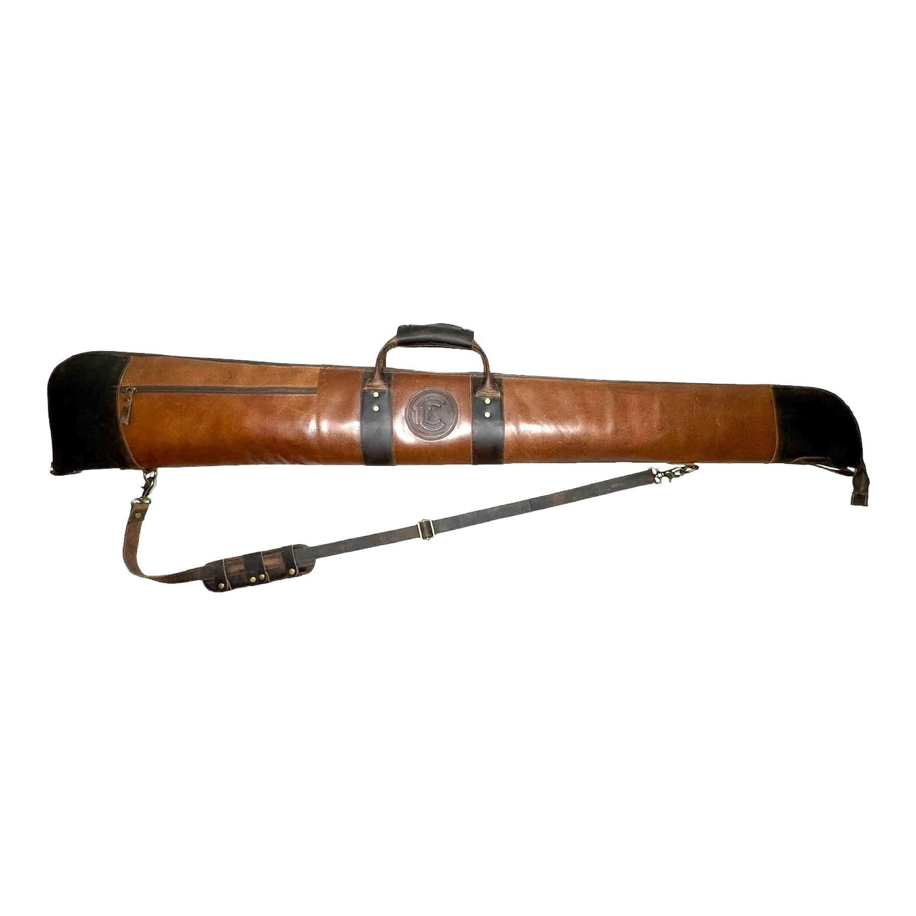 CLEAN TRIGGER Shotgun Brown Leather Case Shotgun Brown Leather Case