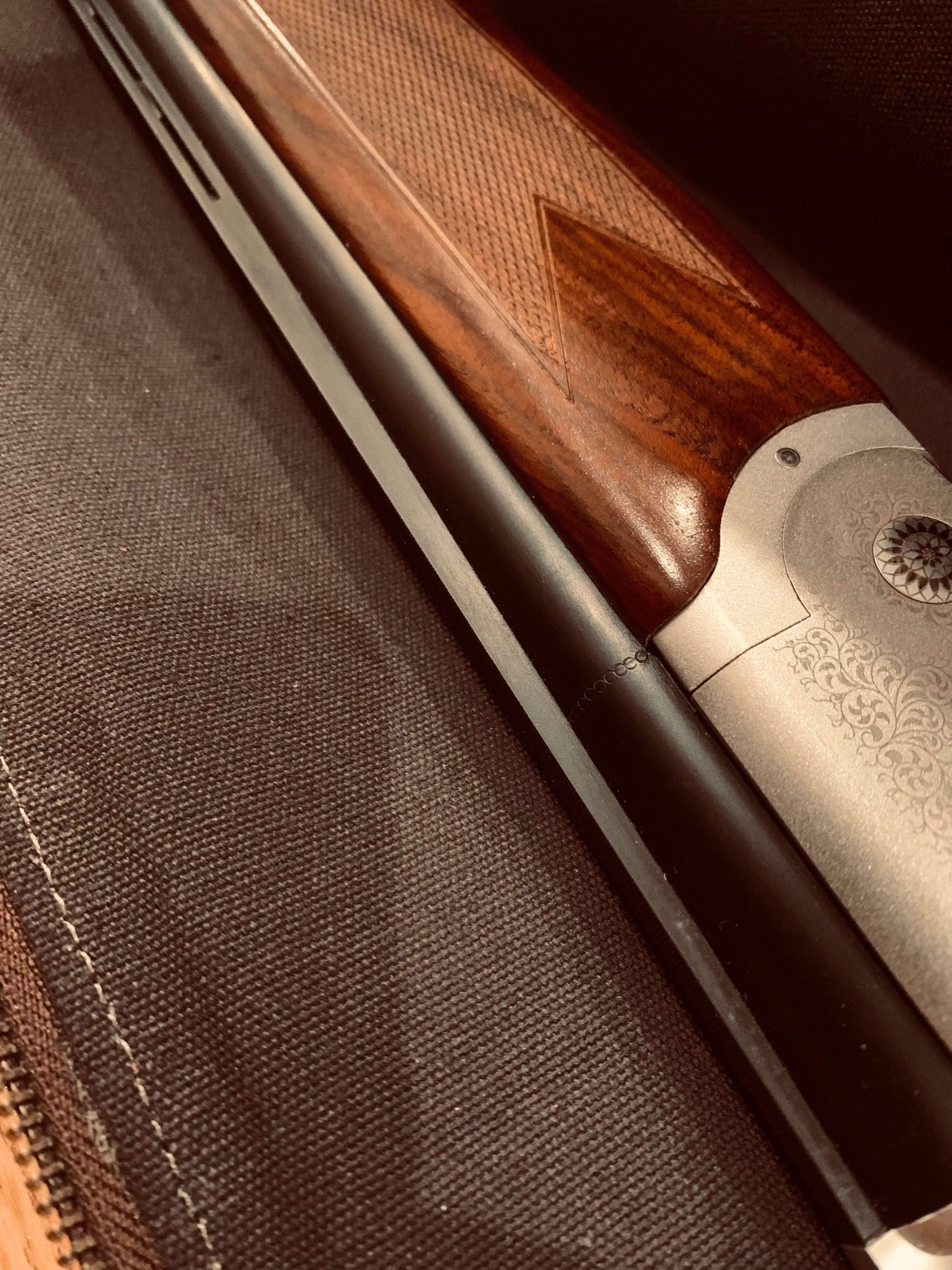 CLEAN TRIGGER Shotgun Brown Leather Case Shotgun Brown Leather Case