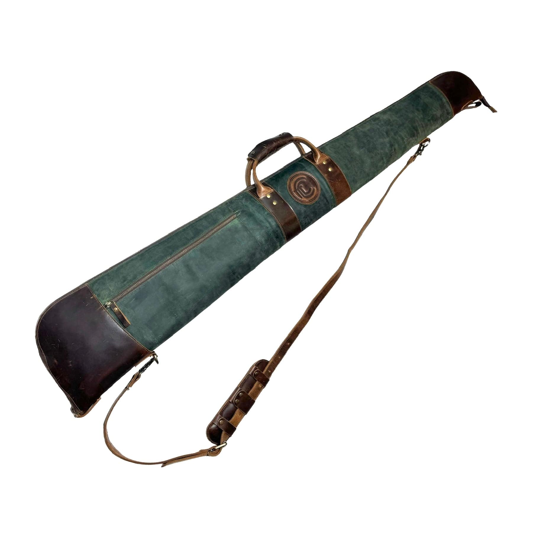 CLEAN TRIGGER Shotgun Green Leather Case Shotgun Green Leather Case
