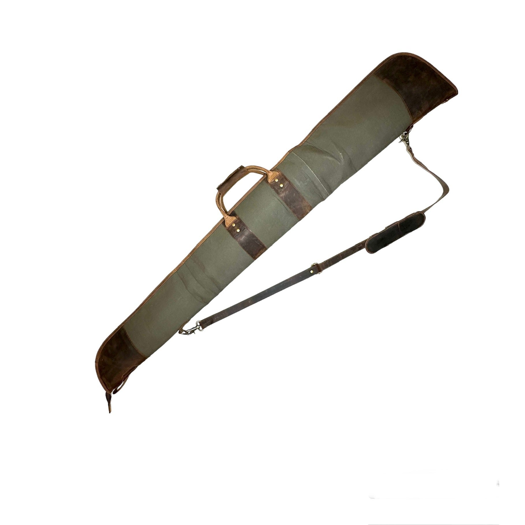 Canvas Leather Shotgun Case