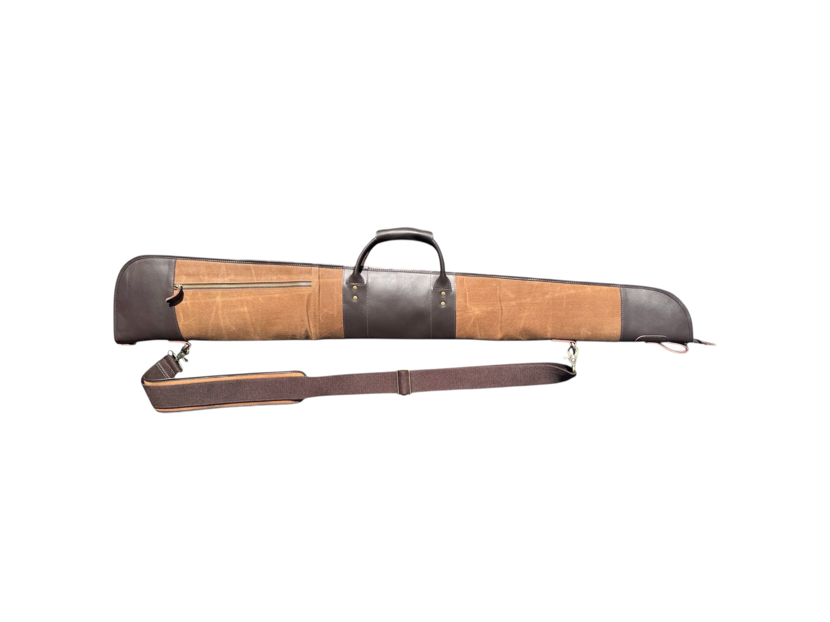 Brown Waxed Canavs Leather Henry Rifle Case