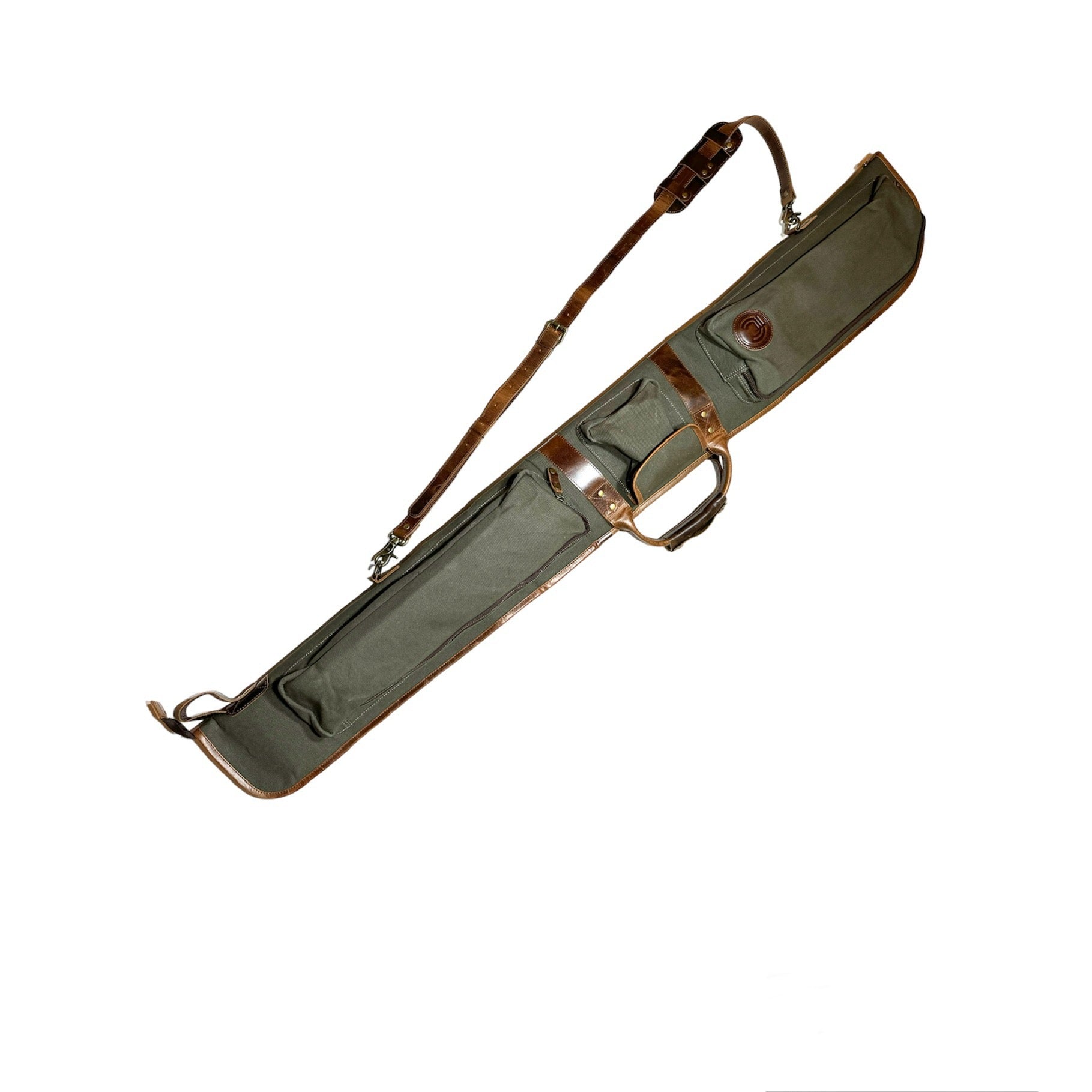 Canvas Leather Shotgun Case Clean Trigger