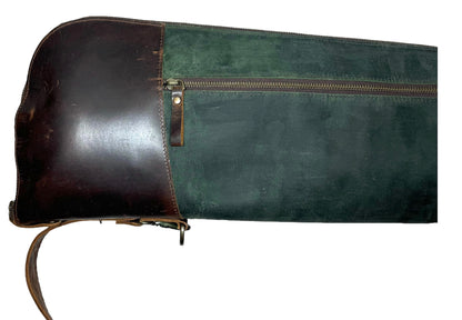 Green Leather Shotgun Case | USA |