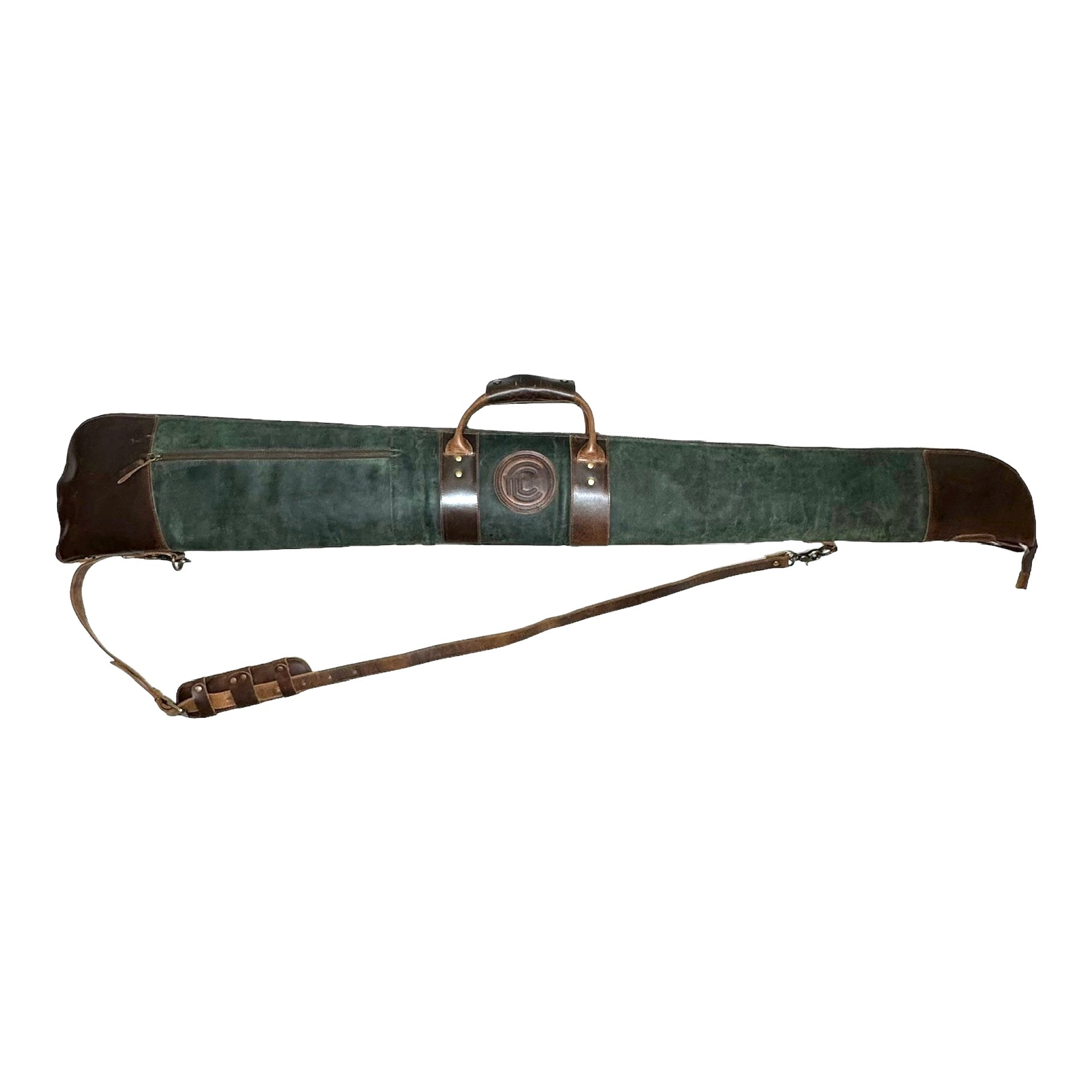 Shotgun Green Leather Case