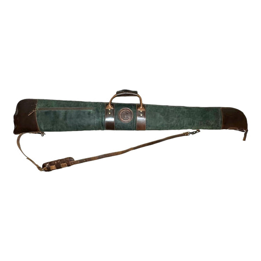 Green Leather Shotgun Case | USA |