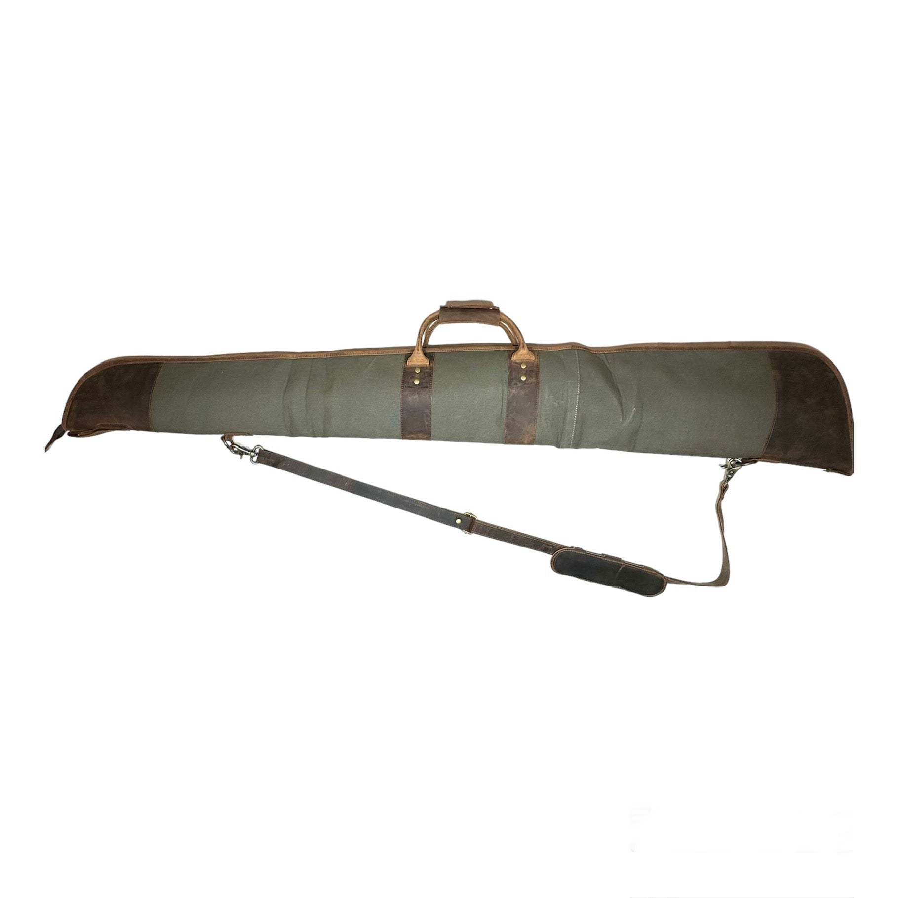 Canvas Leather Shotgun Case