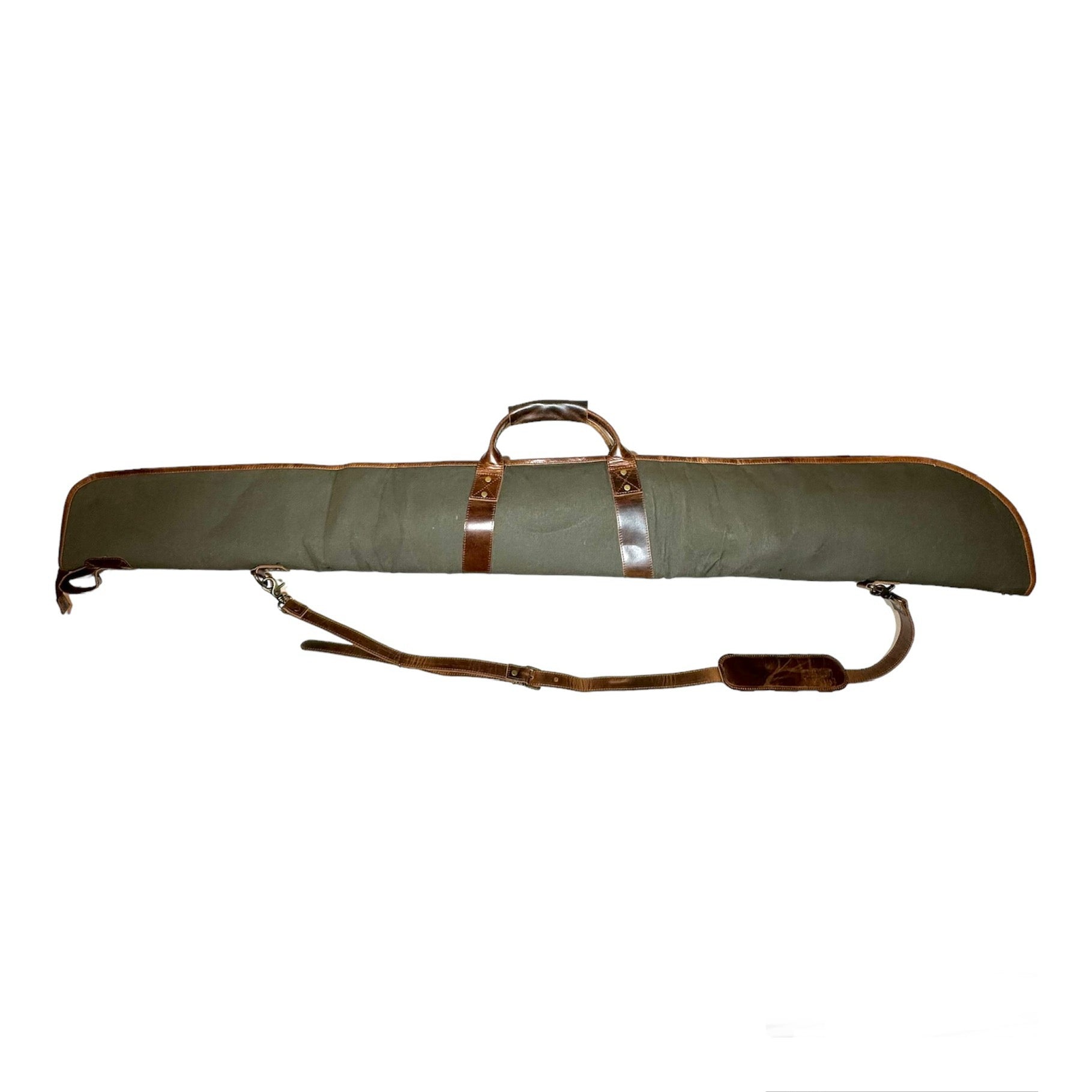 Canvas Leather Shotgun Case