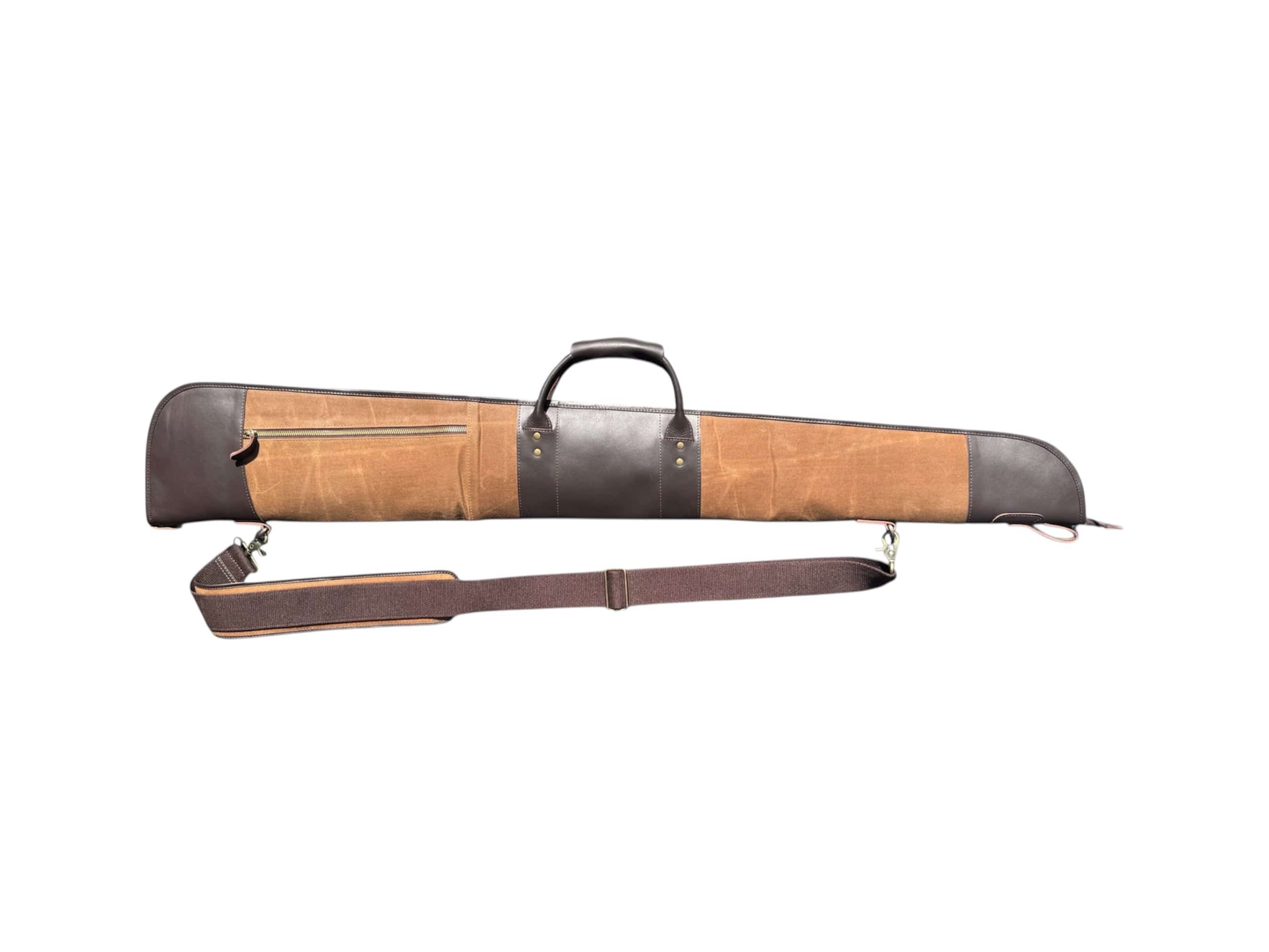 Waxed canvas gun case