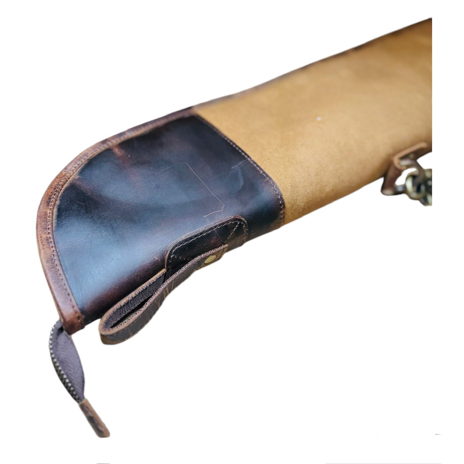 Canvas Leather Shotgun Case