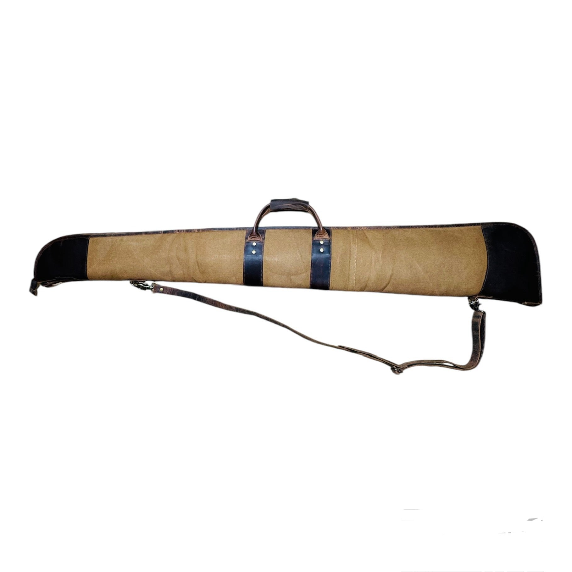 Canvas Leather Shotgun Case