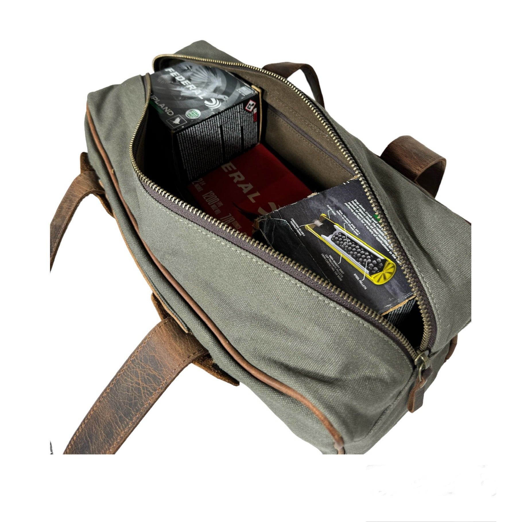 Canvas Leather Ammo Bag