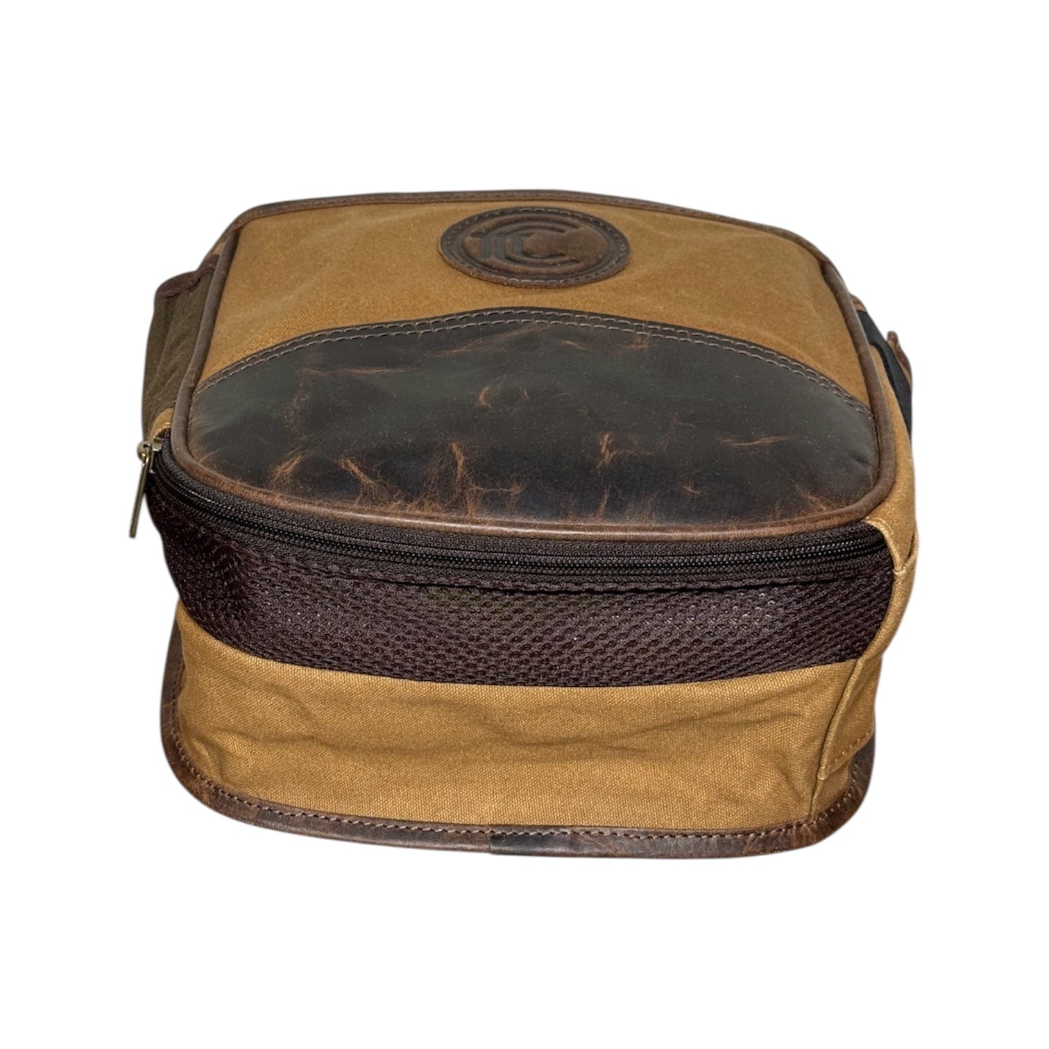 CLEAN TRIGGER Brown Canvas leather Skeet Pouch Brown Canvas leather Skeet Pouch