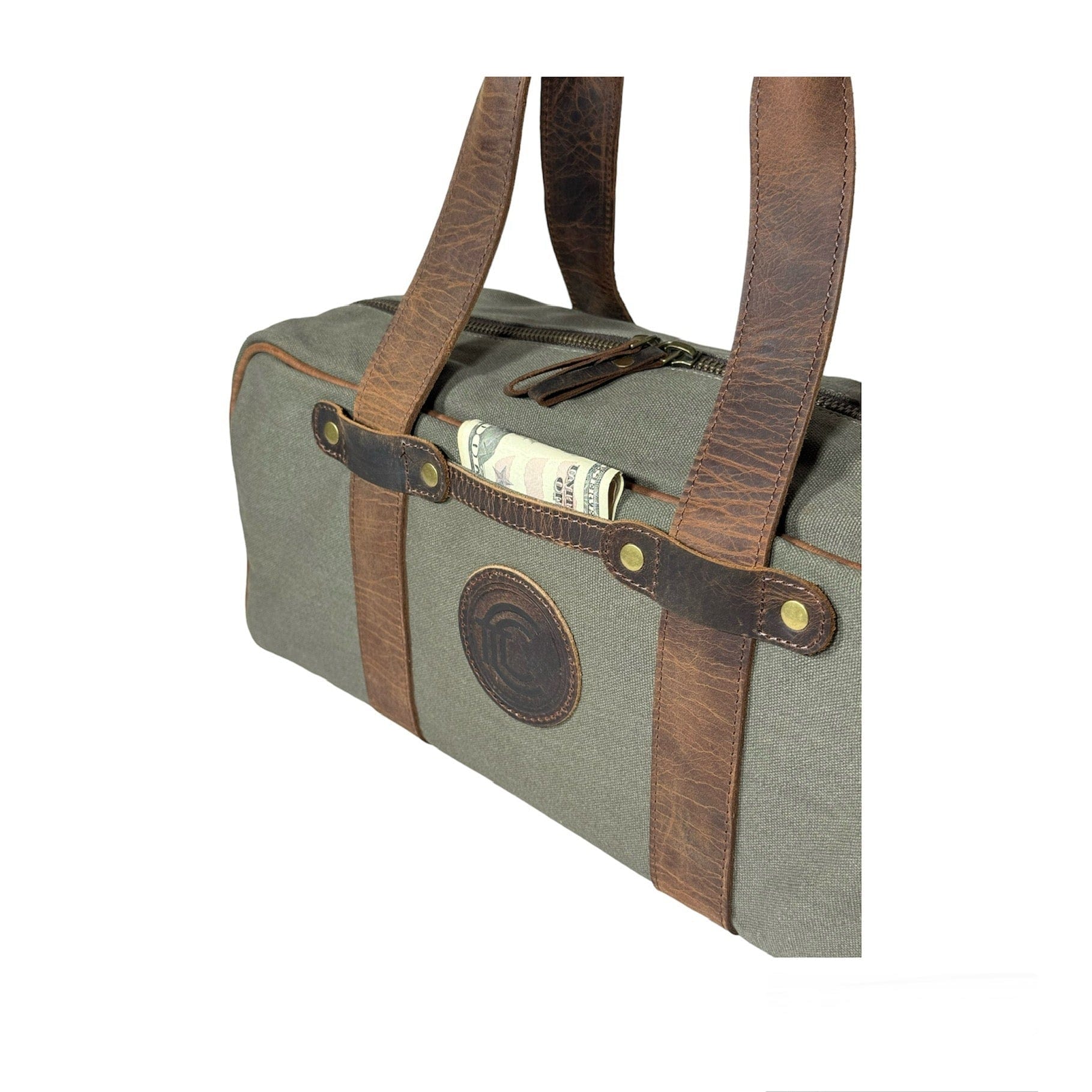 CLEAN TRIGGER Canvas Leather Ammo Bag Canvas Leather Ammo Bag