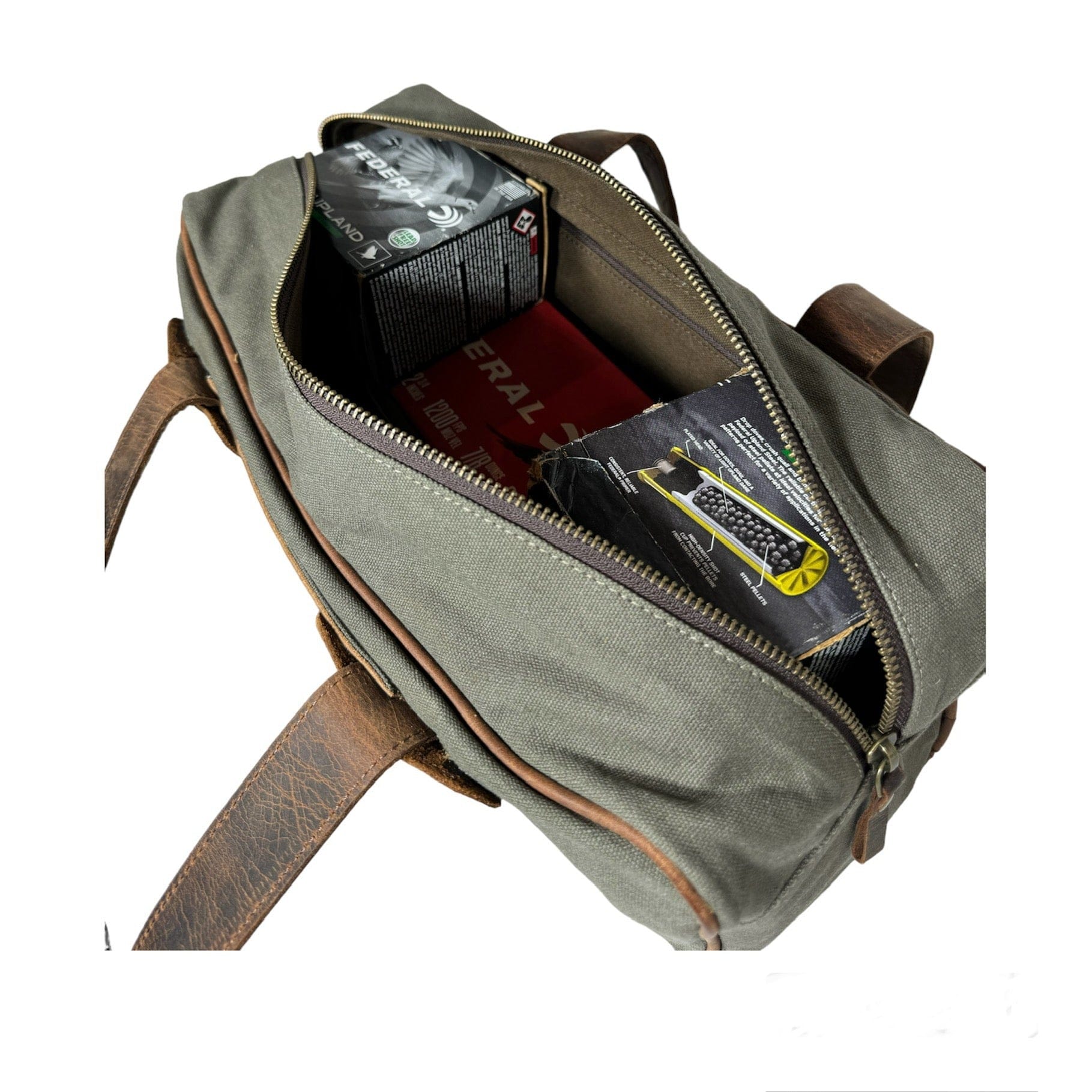 CLEAN TRIGGER Canvas Leather Ammo Bag Canvas Leather Ammo Bag