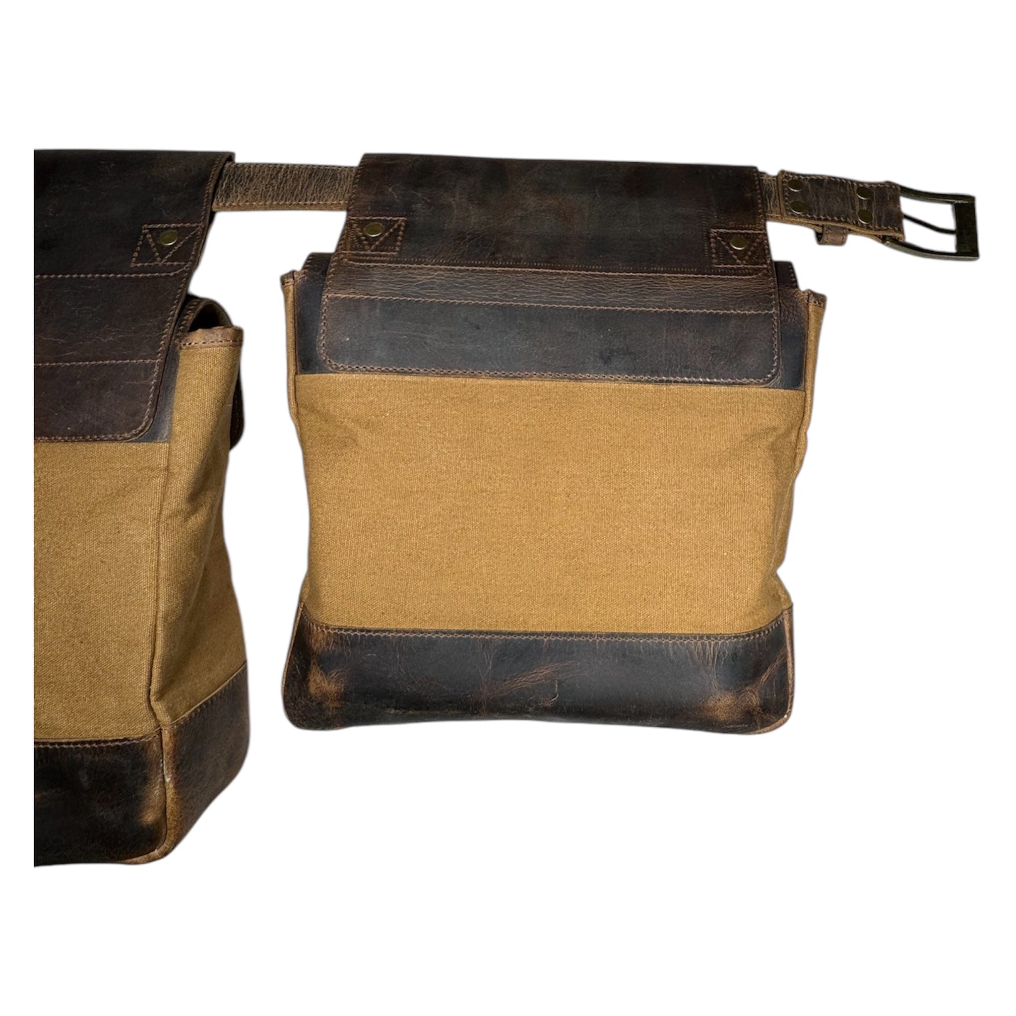 CLEAN TRIGGER Canvas Leather Bird Bag Canvas Leather Bird Bag