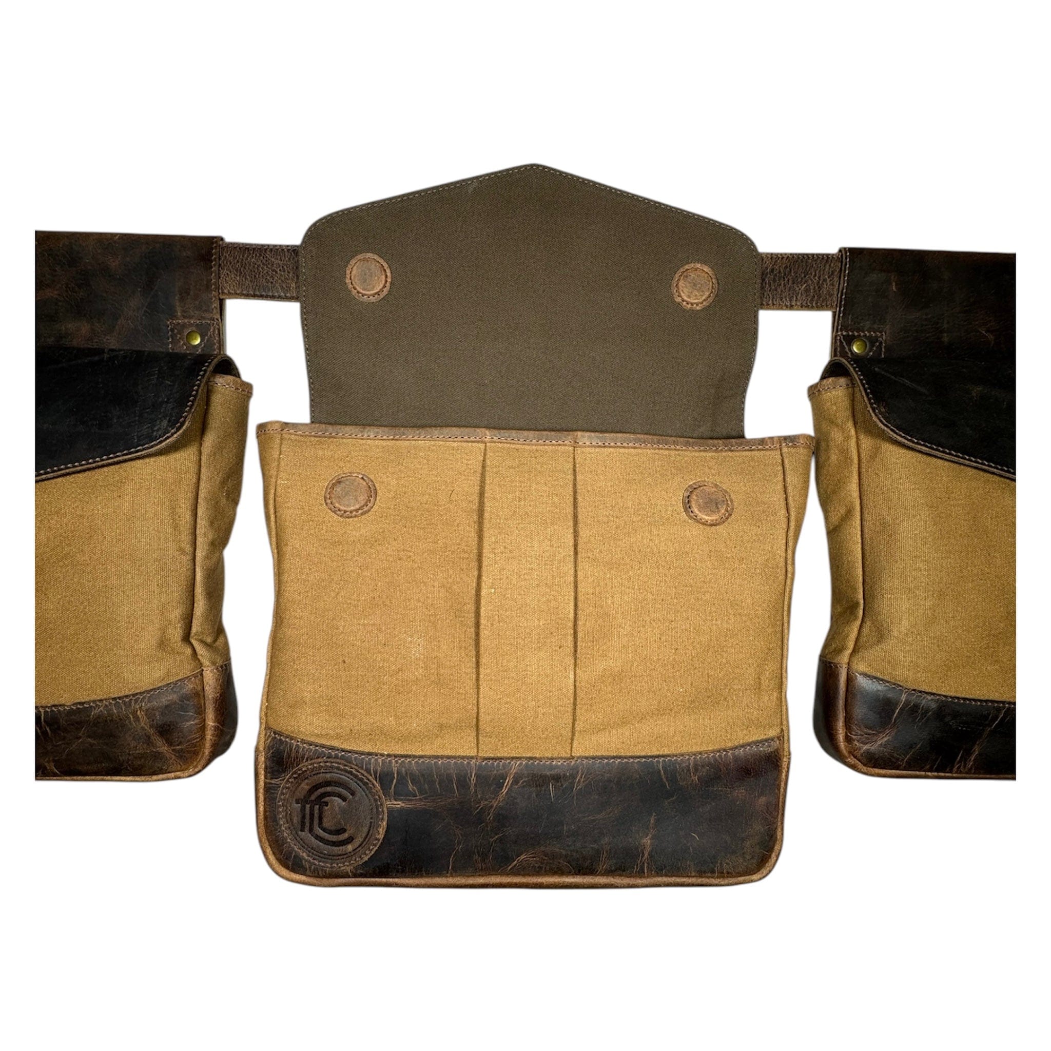 CLEAN TRIGGER Canvas Leather Bird Bag Canvas Leather Bird Bag