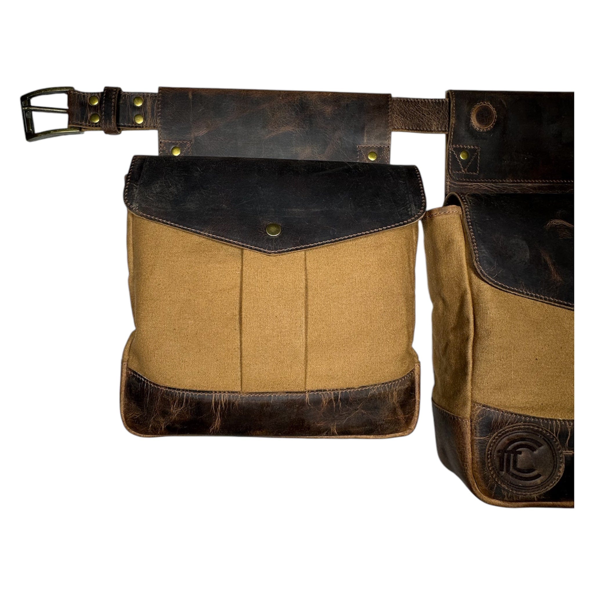 CLEAN TRIGGER Canvas Leather Bird Bag Canvas Leather Bird Bag
