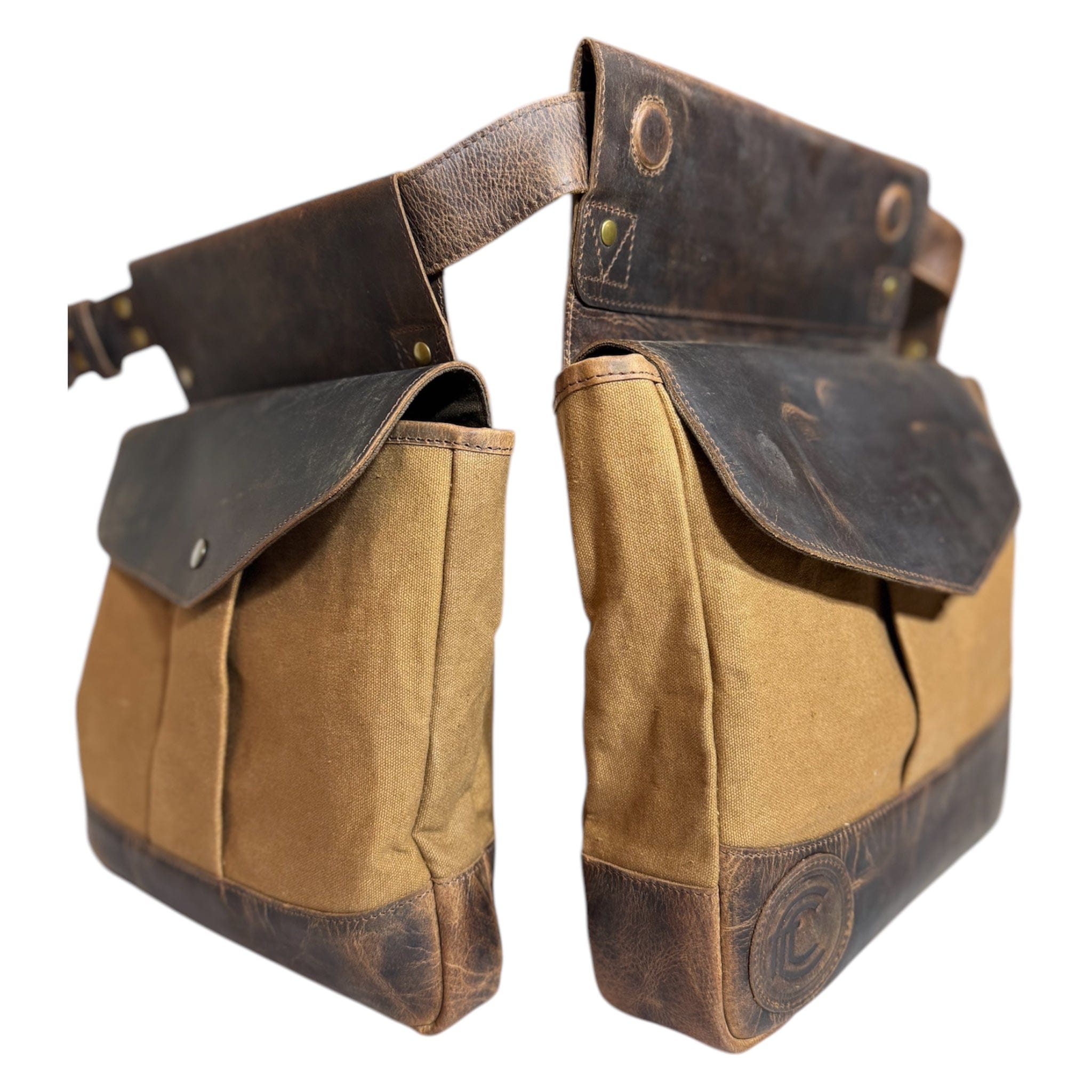 CLEAN TRIGGER Canvas Leather Bird Bag Canvas Leather Bird Bag