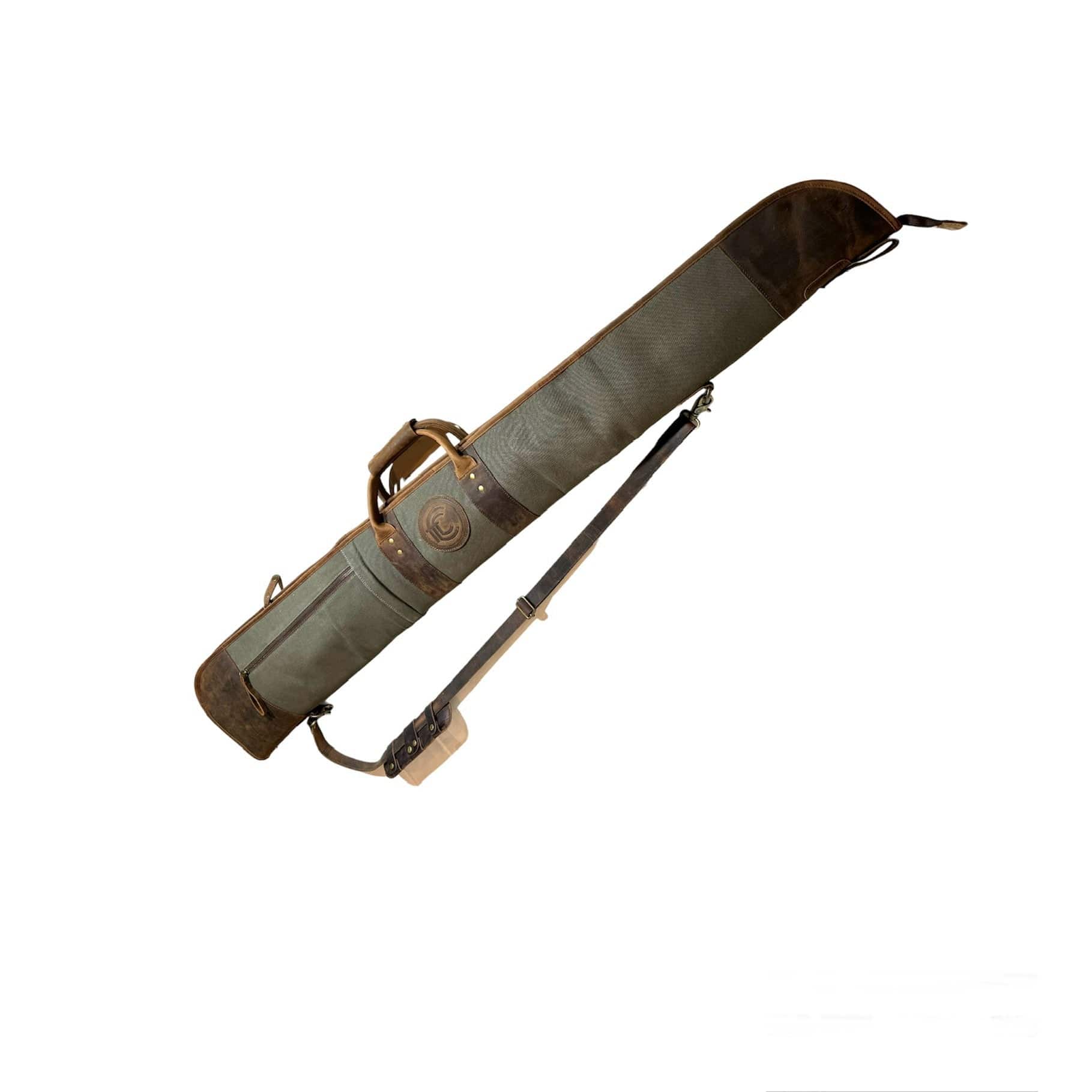 CLEAN TRIGGER Canvas Leather Shotgun Case Canvas Leather Shotgun Case