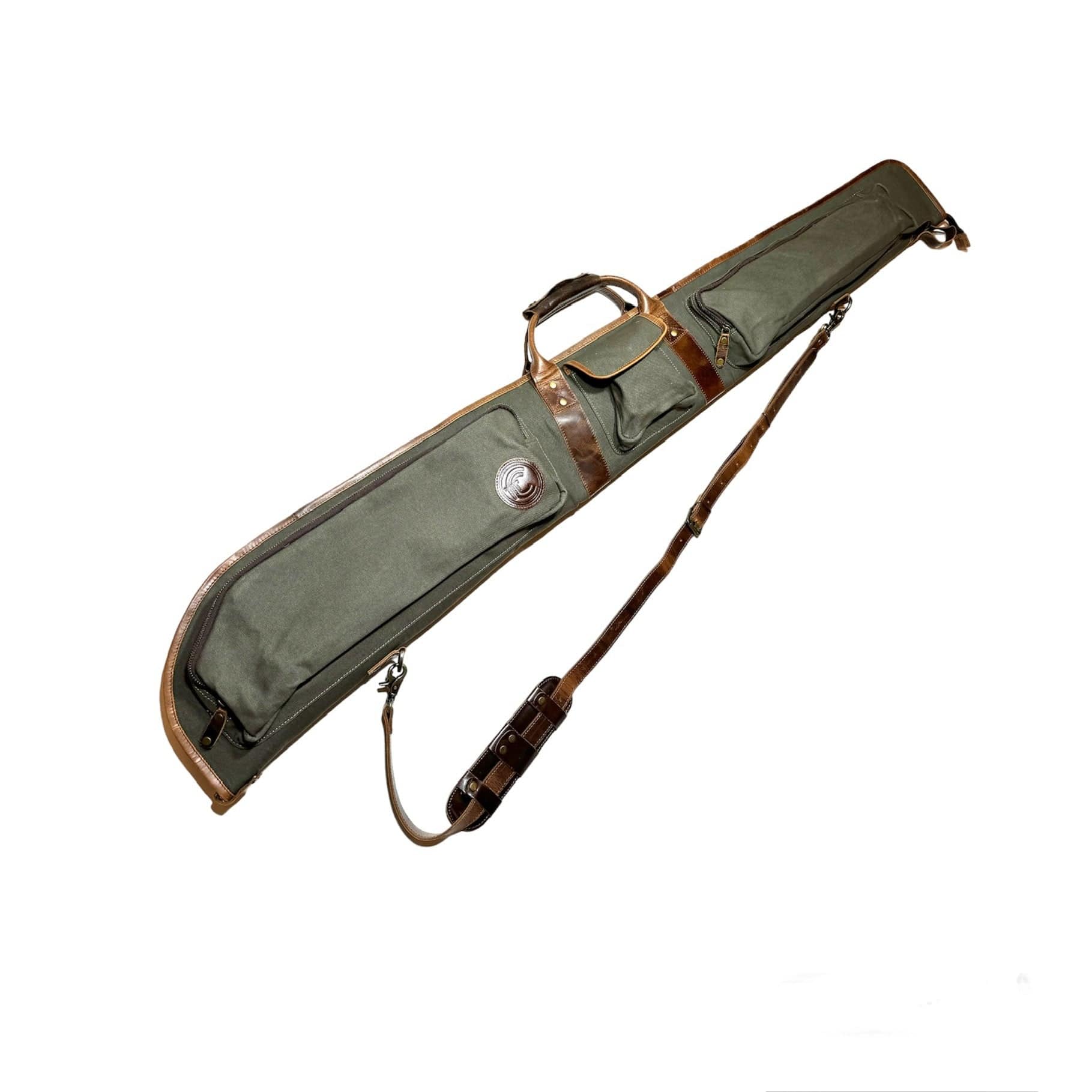 CLEAN TRIGGER Canvas Leather Shotgun Case Canvas Leather Shotgun Case