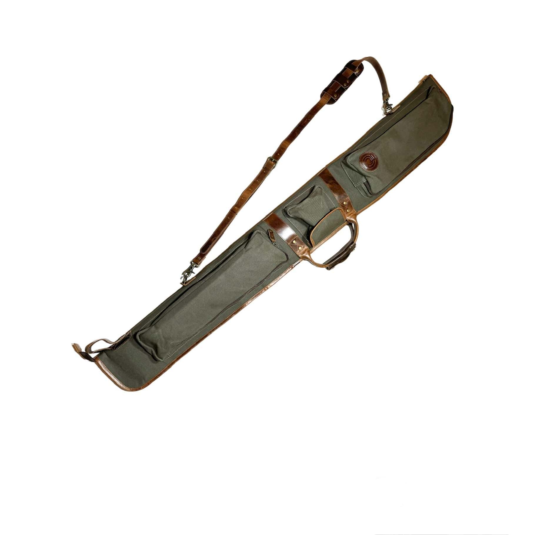 CLEAN TRIGGER Canvas Leather Shotgun Case Canvas Leather Shotgun Case
