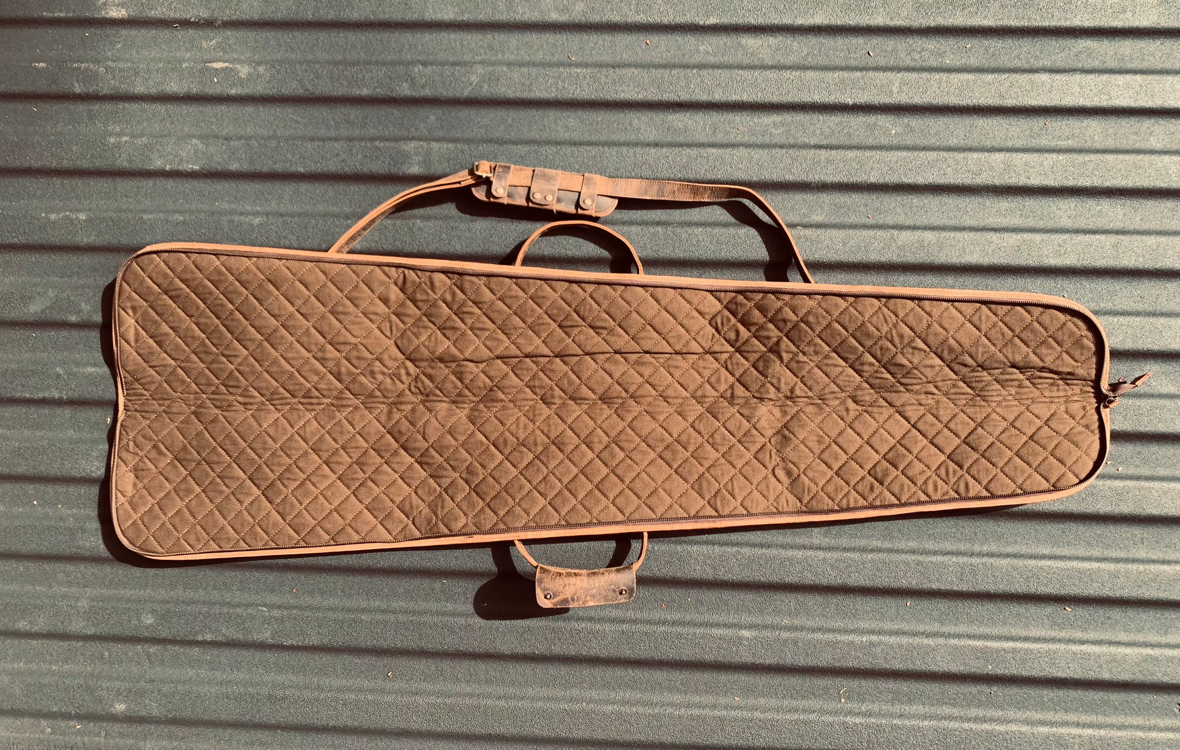 CLEAN TRIGGER Canvas Leather Shotgun Case Canvas Leather Shotgun Case