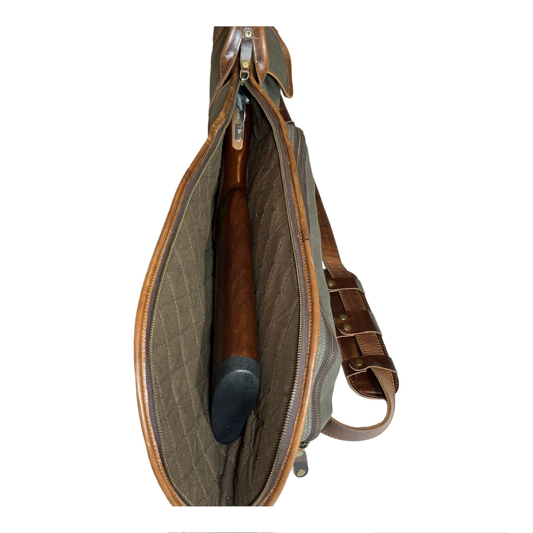 CLEAN TRIGGER Canvas Leather Shotgun Case Canvas Leather Shotgun Case