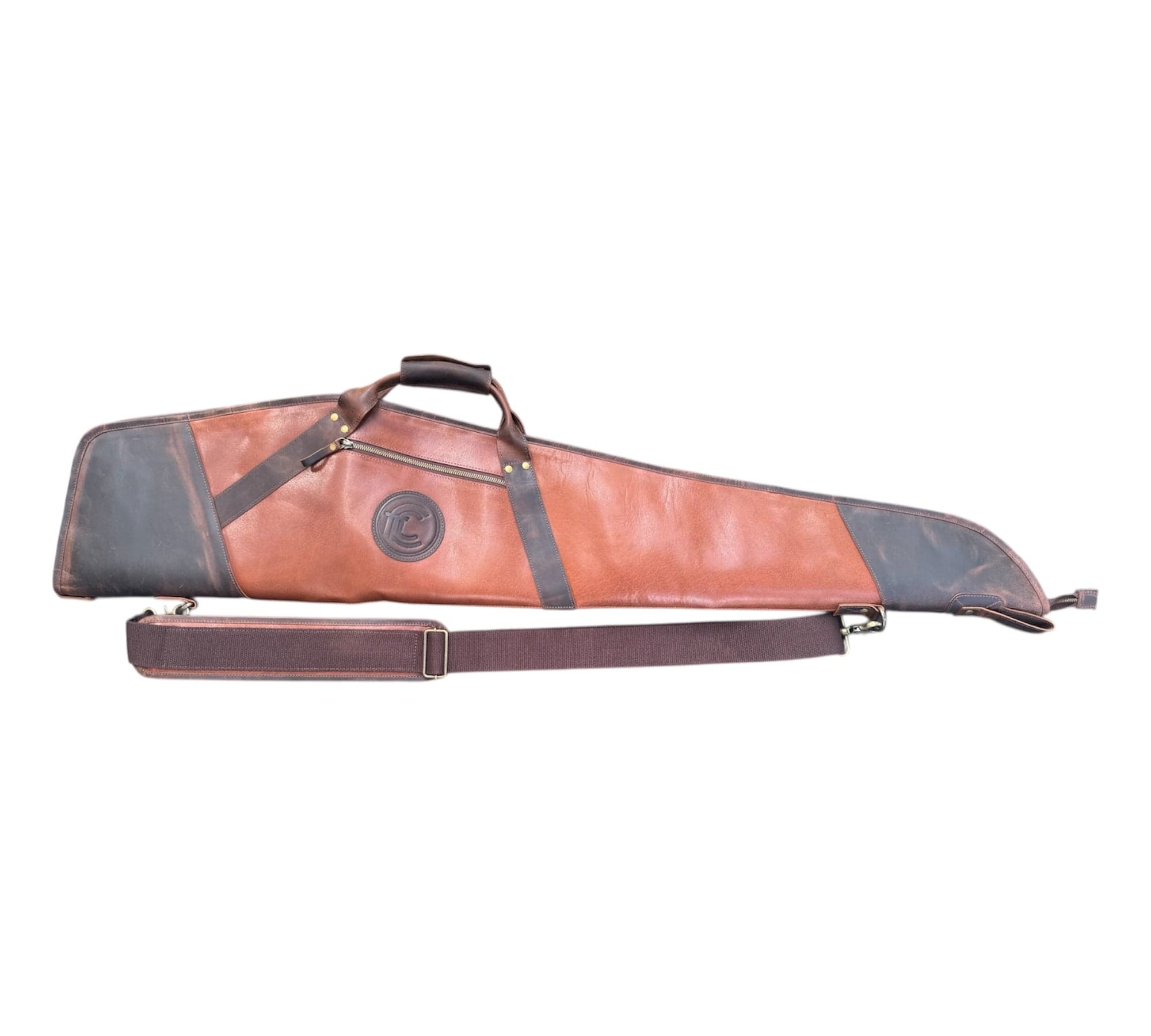 CLEAN TRIGGER Leather Rifle Scoped Case Leather Rifle Scoped Case