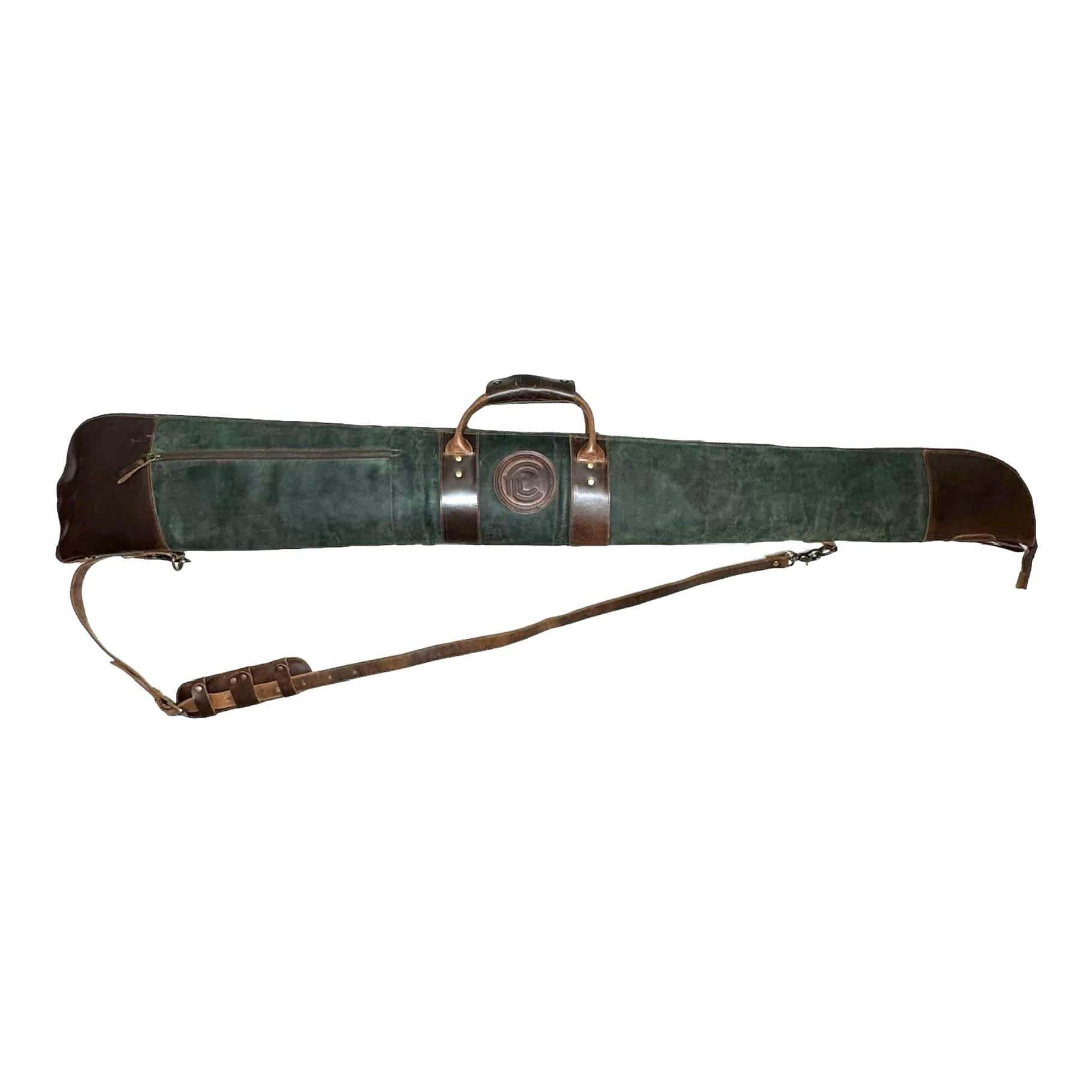 CLEAN TRIGGER Shotgun Green Leather Case Shotgun Green Leather Case
